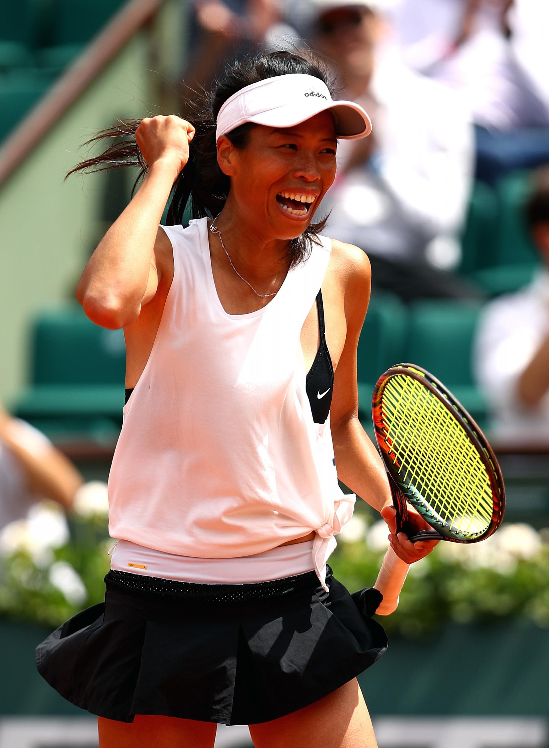 Su-Wei Hsieh was delighted with her surprise win