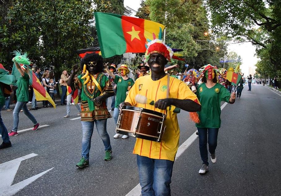 The government-backed parade