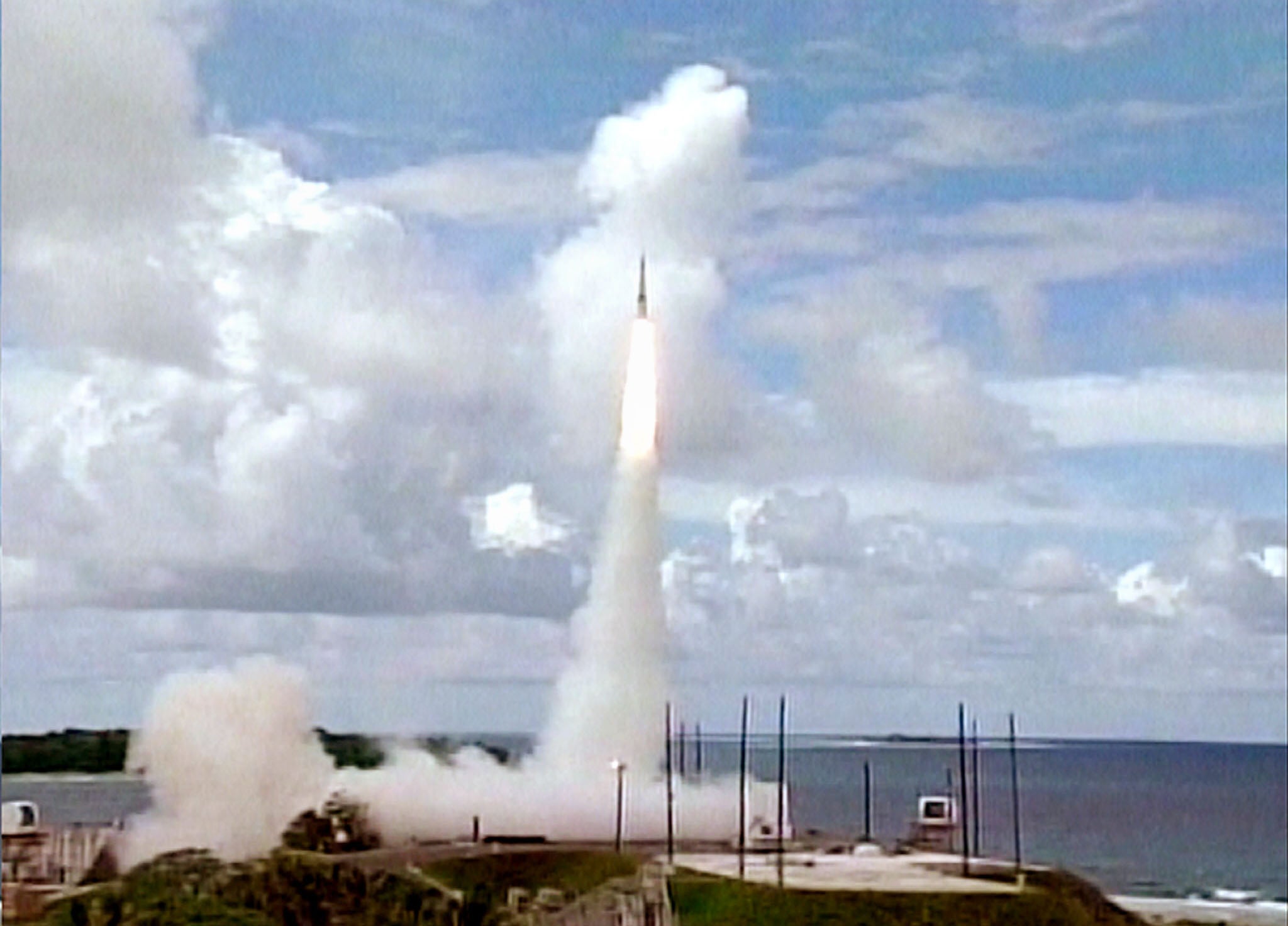 One of the last tests of the interceptor occurred in 2001, when a modified Minuteman ICBM (shown here) was launched from Vandenberg Air Force Base, California