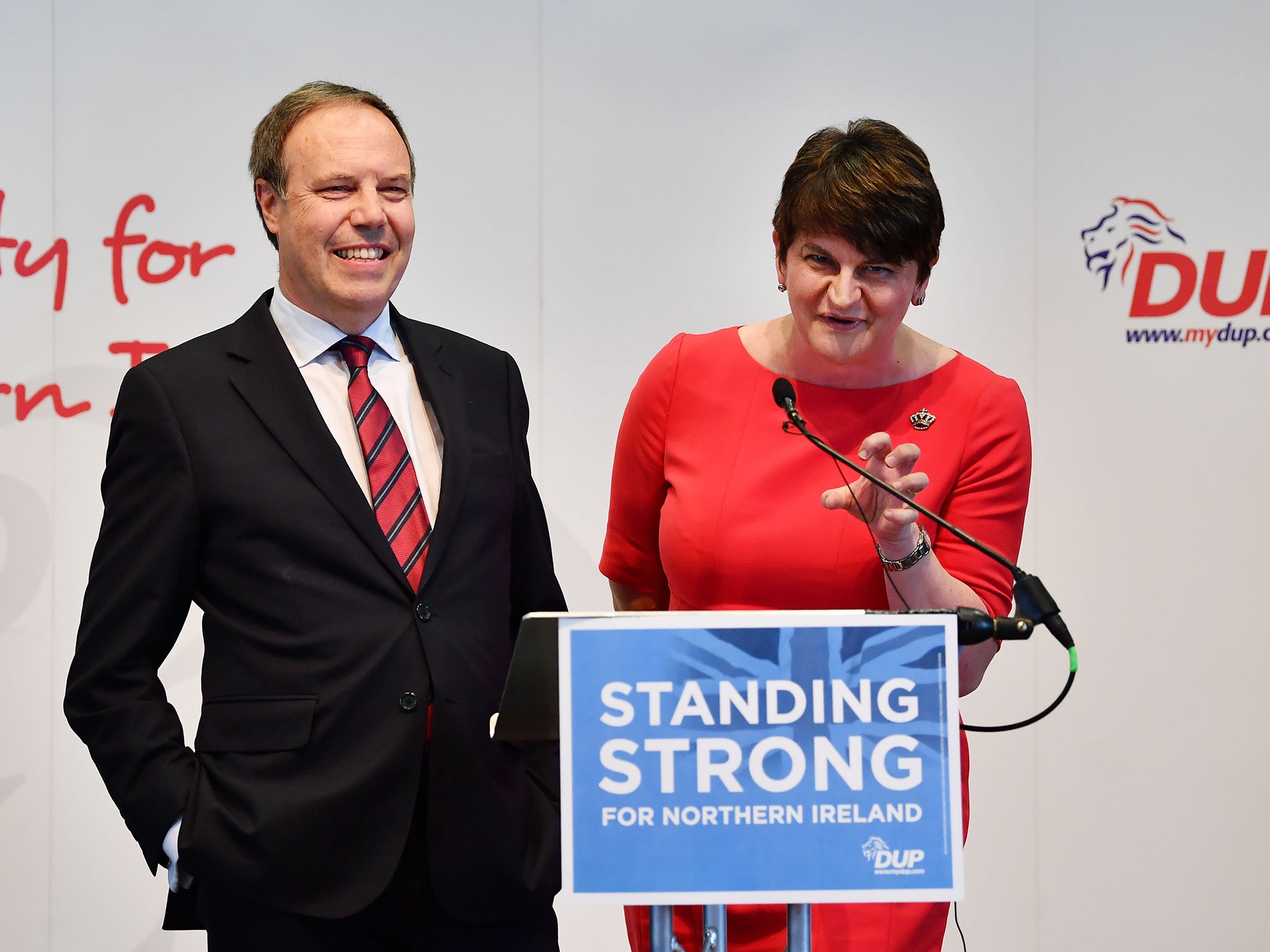 Arlene Foster's party could be set to join the Tories in a coalition government if a hung parliament scenario occurs