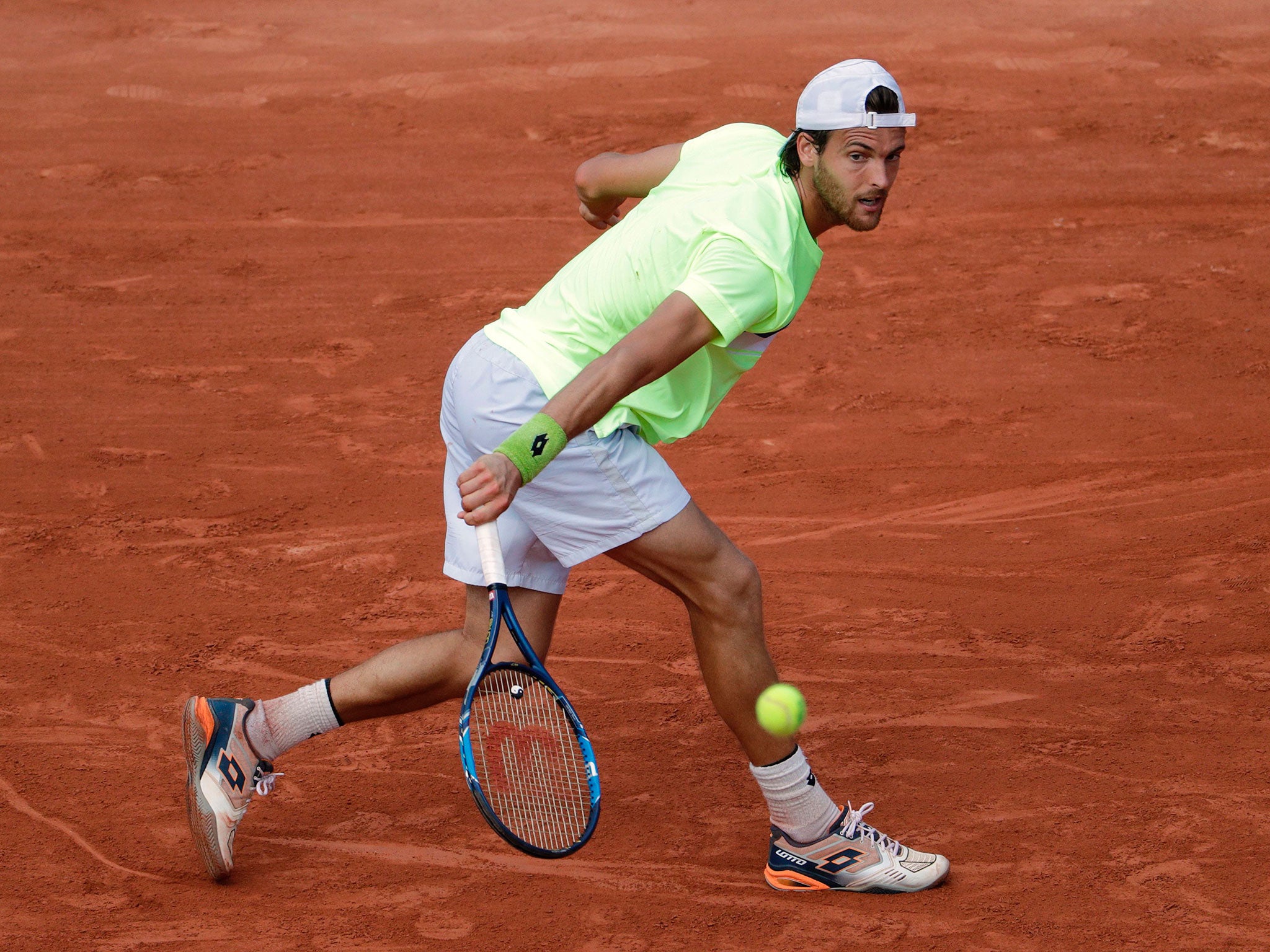 &#13;
Sousa was swept aside by the defending champion (Getty)&#13;