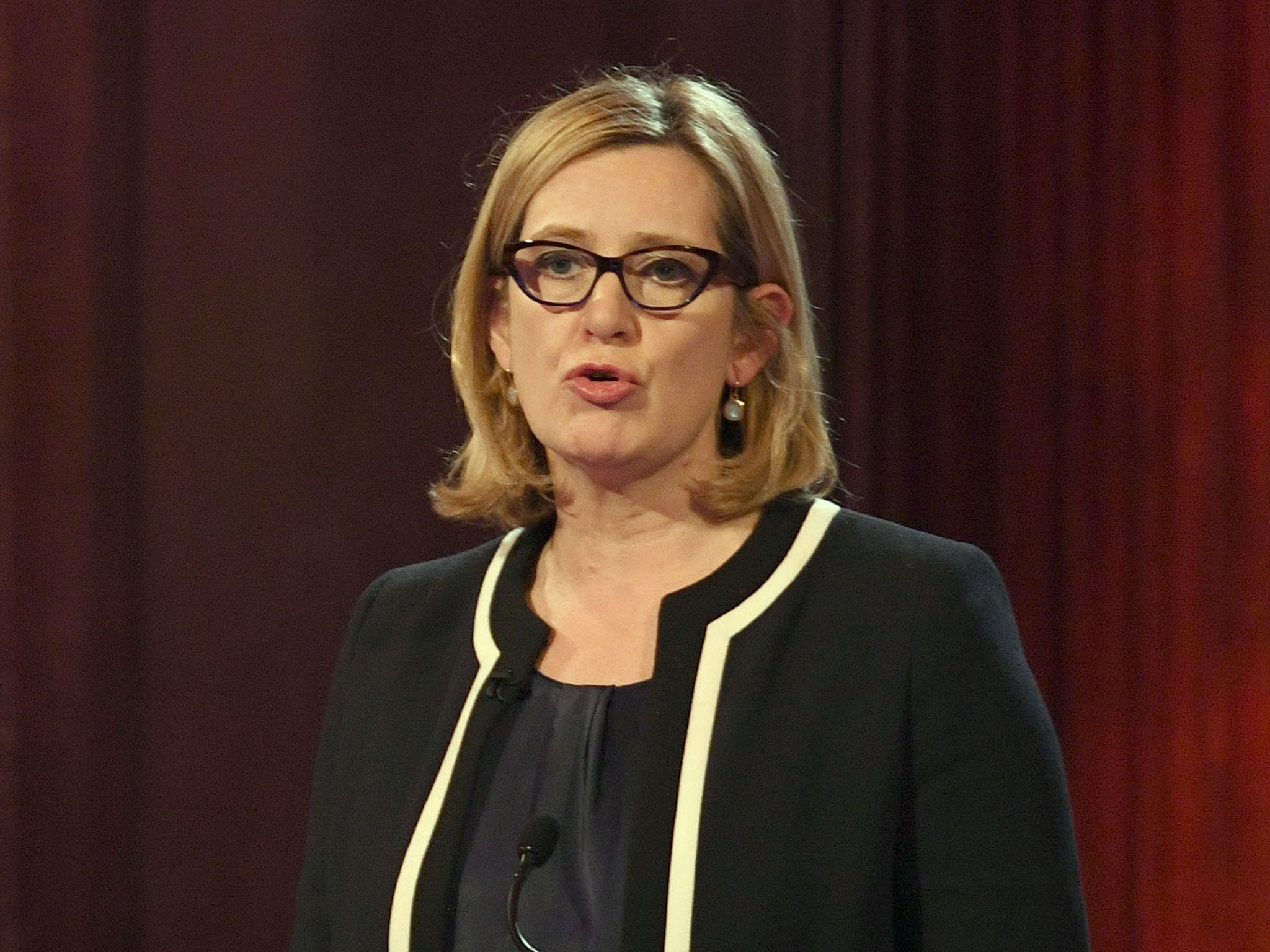 Home Secretary Amber Rudd takes part in the BBC Election Debate