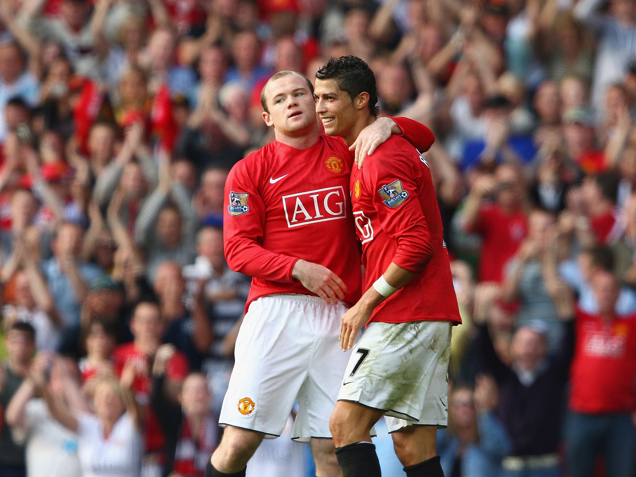 Ronaldo and Rooney were unstoppable as United cantered to three consecutive Premier League titles