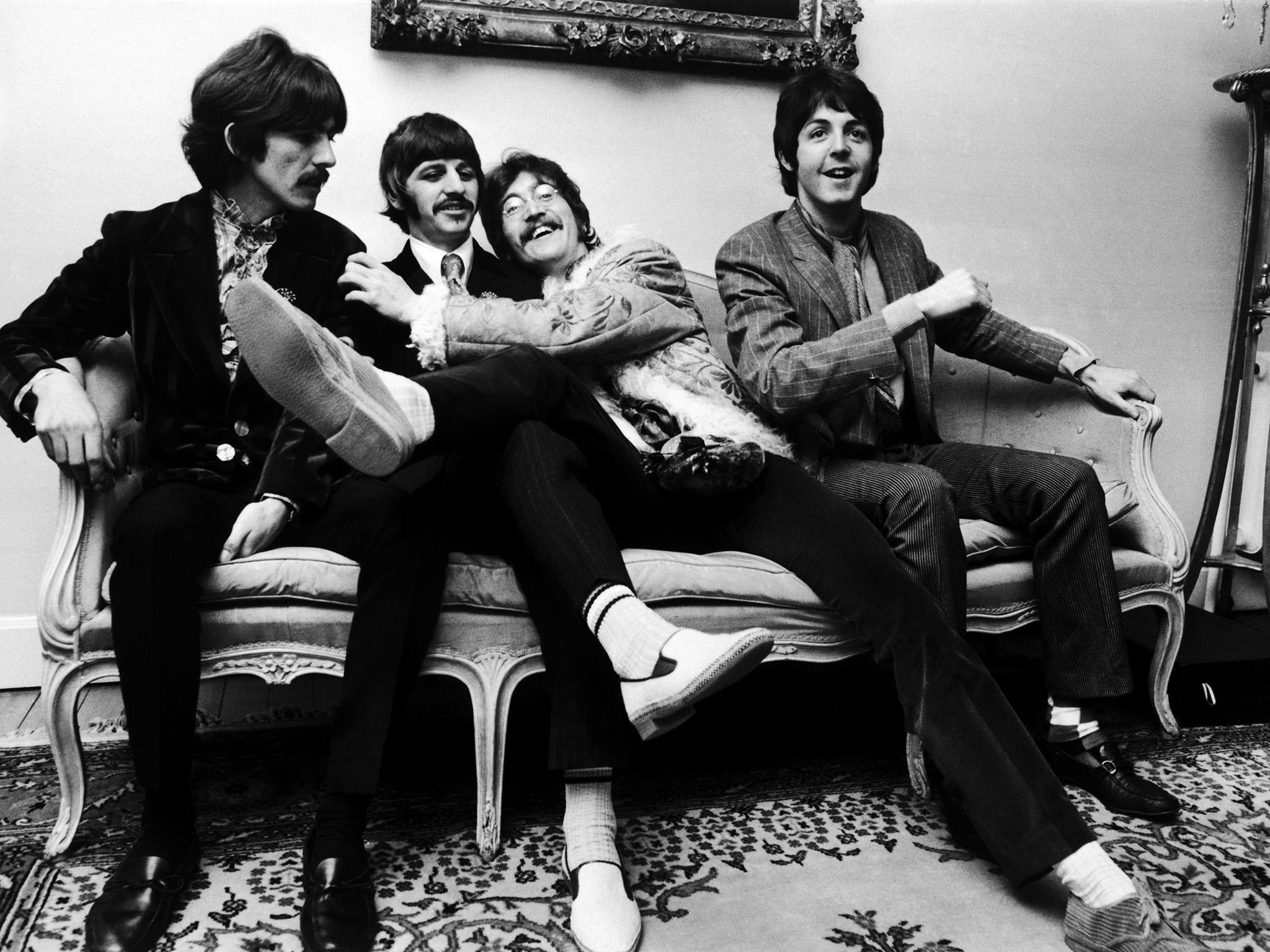 McCartney, Starr, Lennon and Harrison around the time the album was completed in 1967