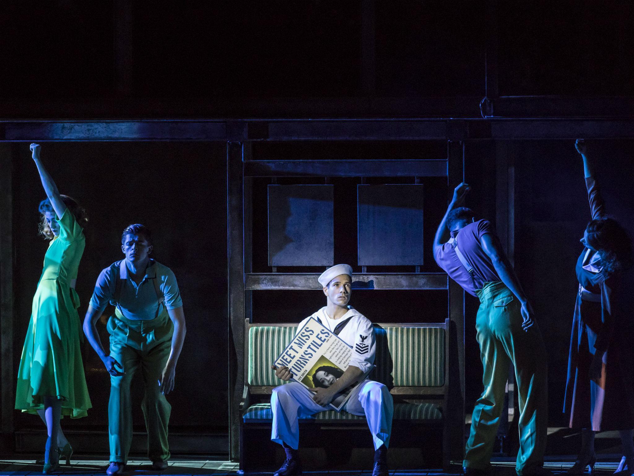 Danny Mac as Gabey in 'On the Town' at Regent's Park Open Air Theatre