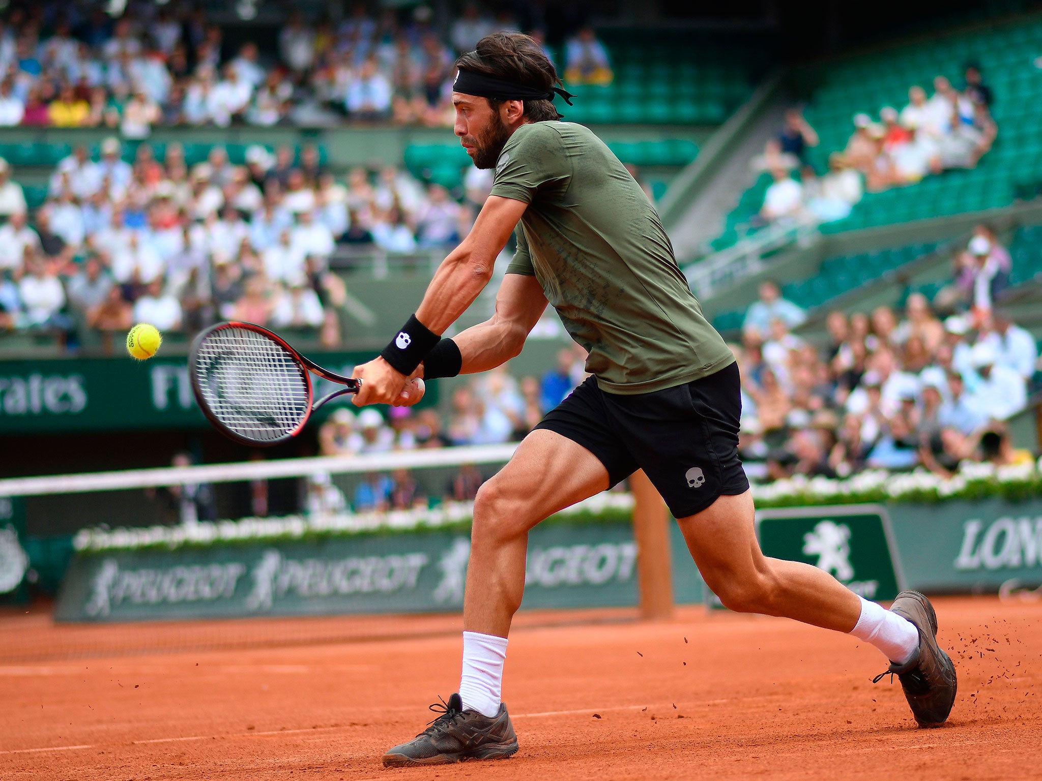 Basilashvili managed to win just one game