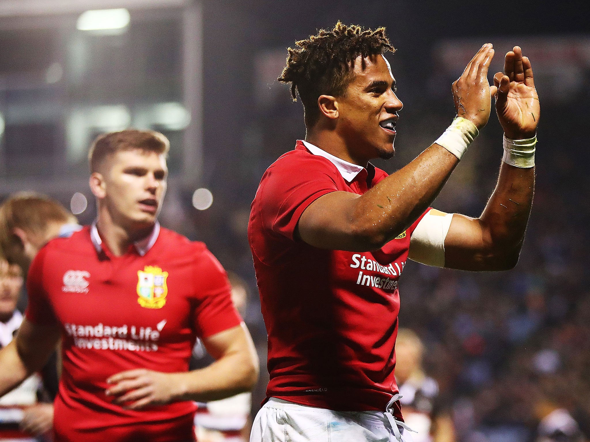 &#13;
Anthony Watson's try saw the Lions beat the Provincial Barbarians &#13;