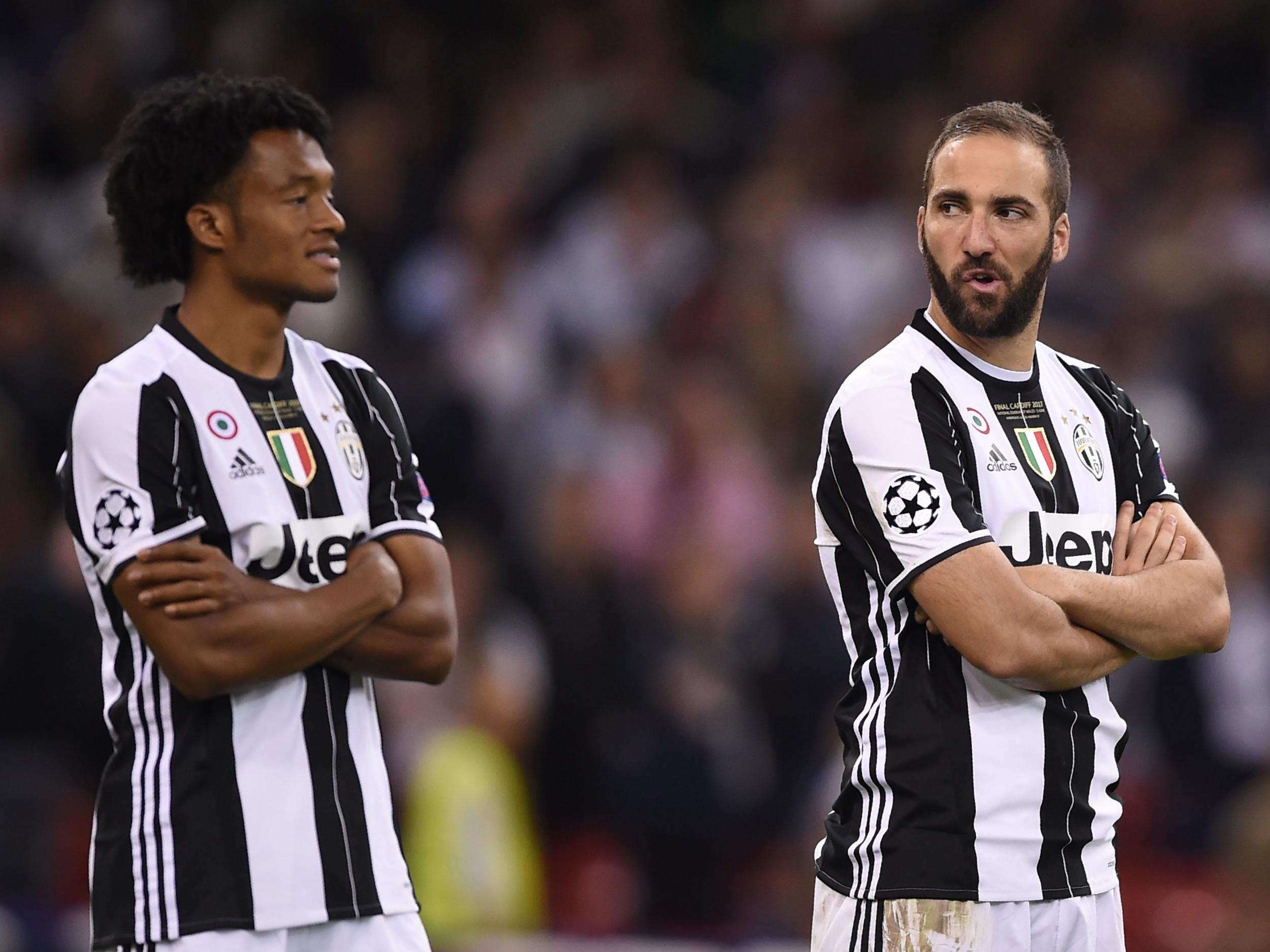 Higuaín and Cuadrado both endured finals to forget