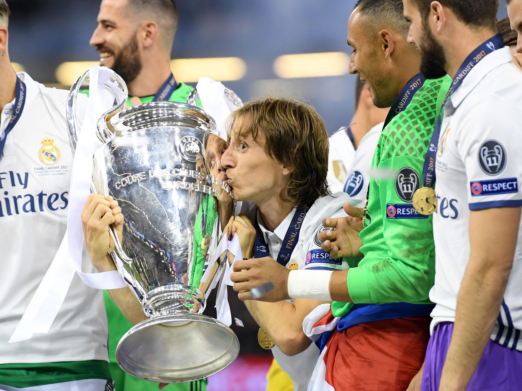 Modric just won back-to-back Champions League with Real Madrid