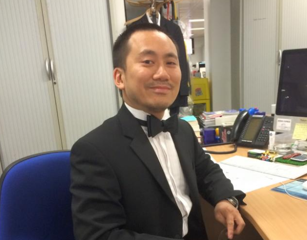 Geoff Ho was stabbed in the throat after he tried to protect a bouncer on the door of the Southwark Tavern