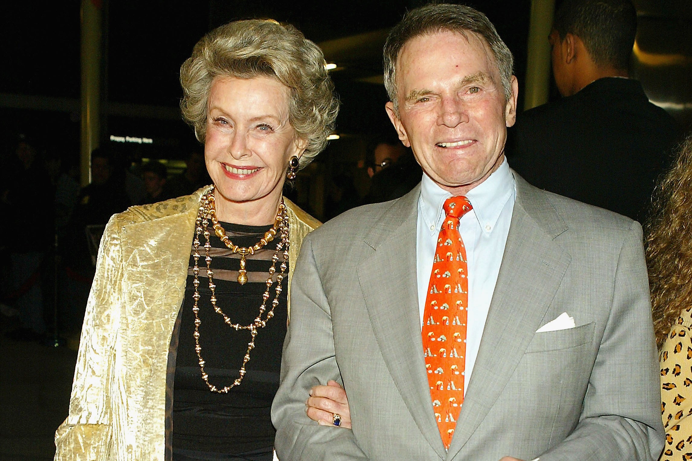 
Dina Merrill and her husband, RKO chairman Ted Hartley in 2004 
