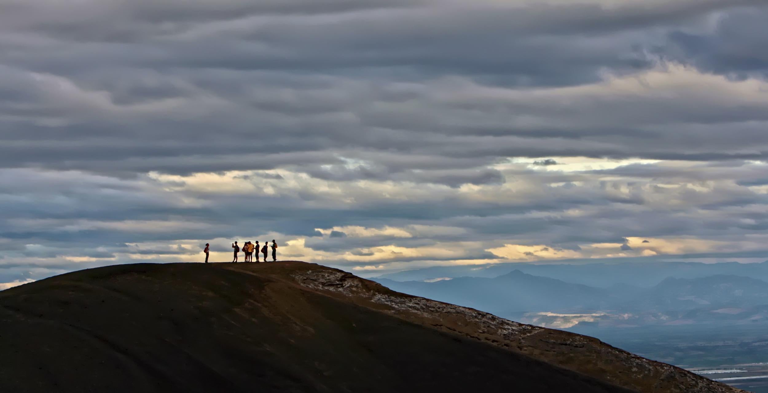 Footing the hill: Cerro Negro stands at just 728m