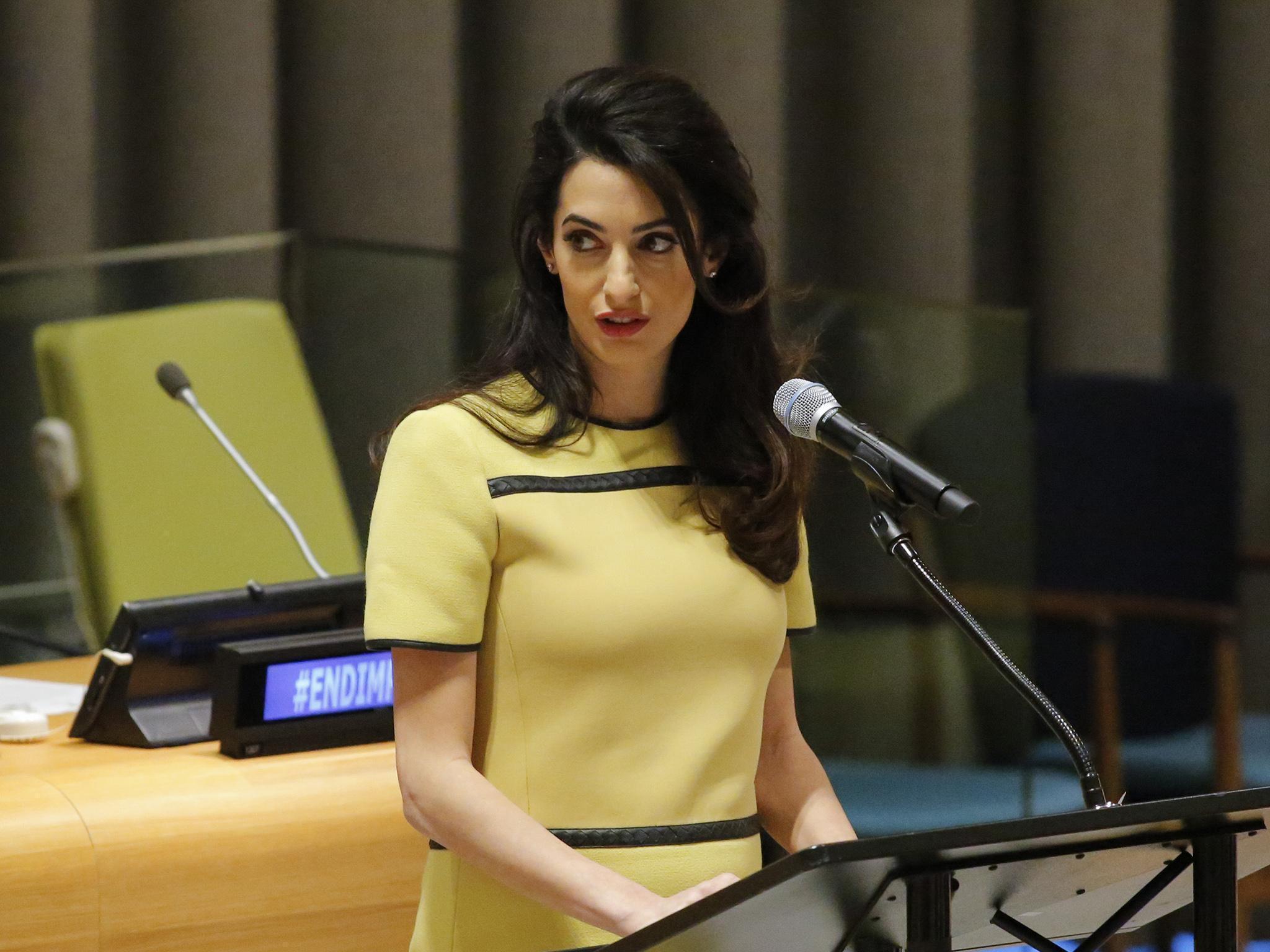 If Amal Clooney truthfully wanted the world to focus solely and without a moment’s deviation on her sterling and remarkable work with the Yazidi women, she’d look like Peppermint Patty from ‘Peanuts’