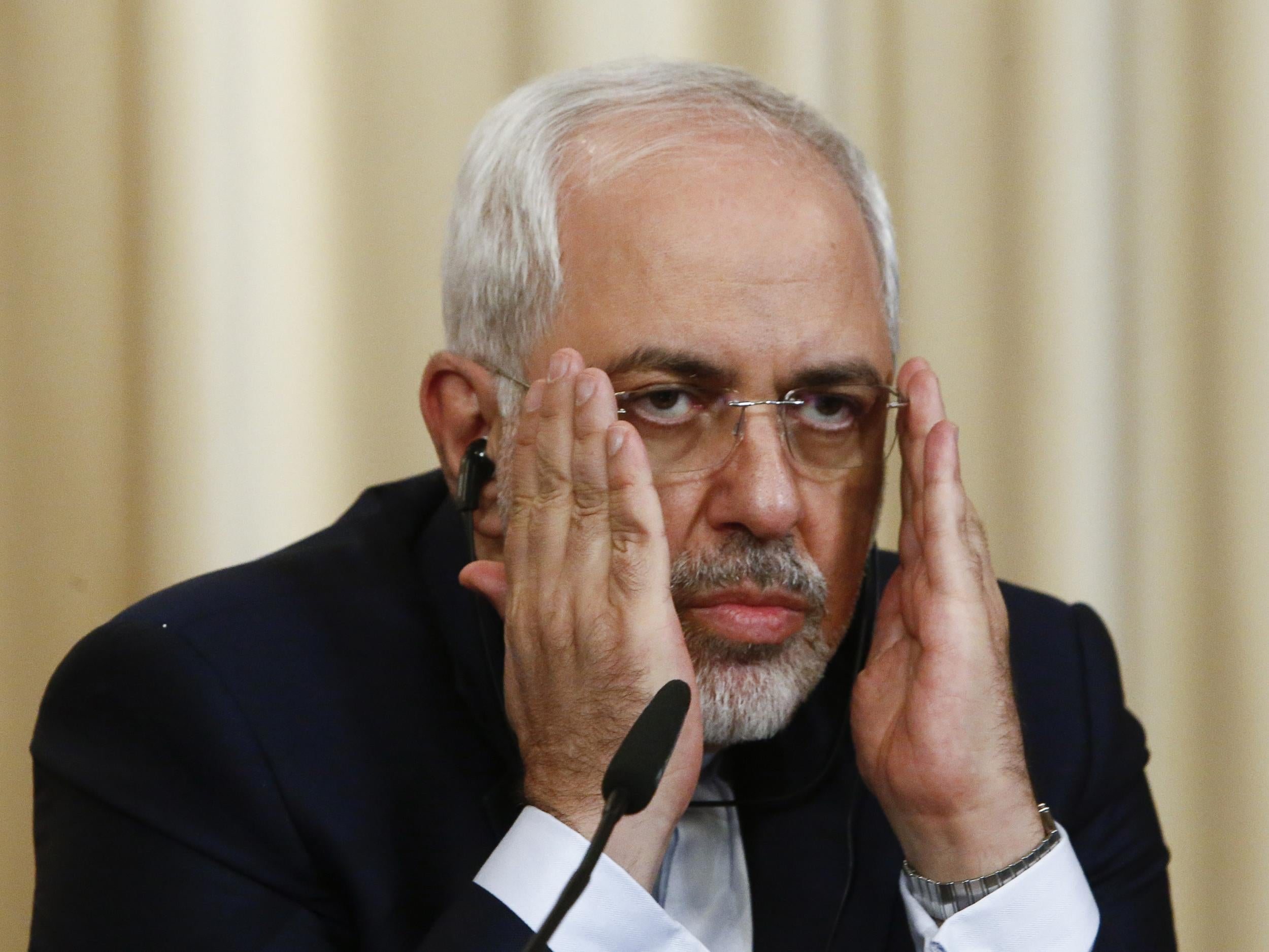 Iranian foreign minister Mohammad Javad Zarif