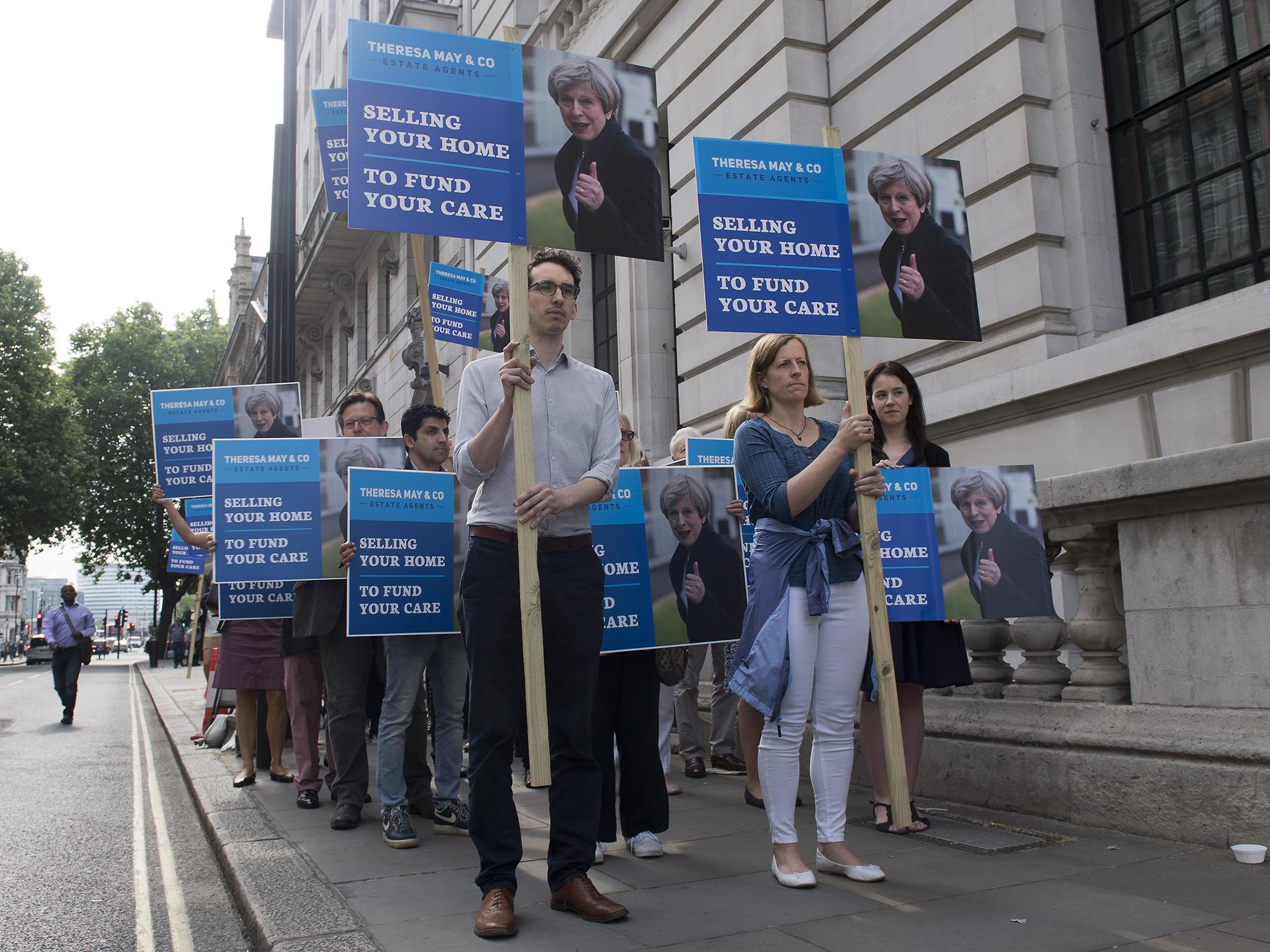 Conservative's plans to fund social care through the sales of older peoples homes sparked protests and a u-turn earlier this year