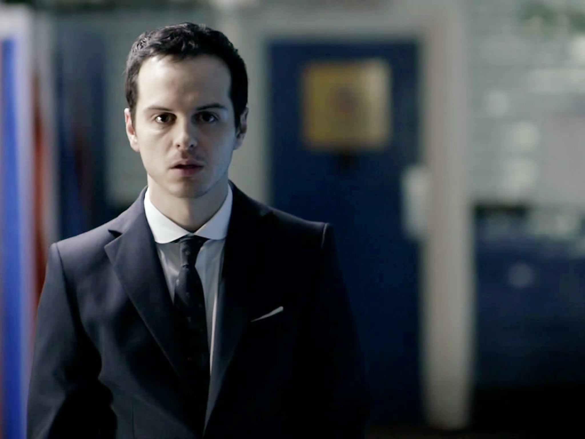 Andrew Scott as Moriarty in 'Sherlock'