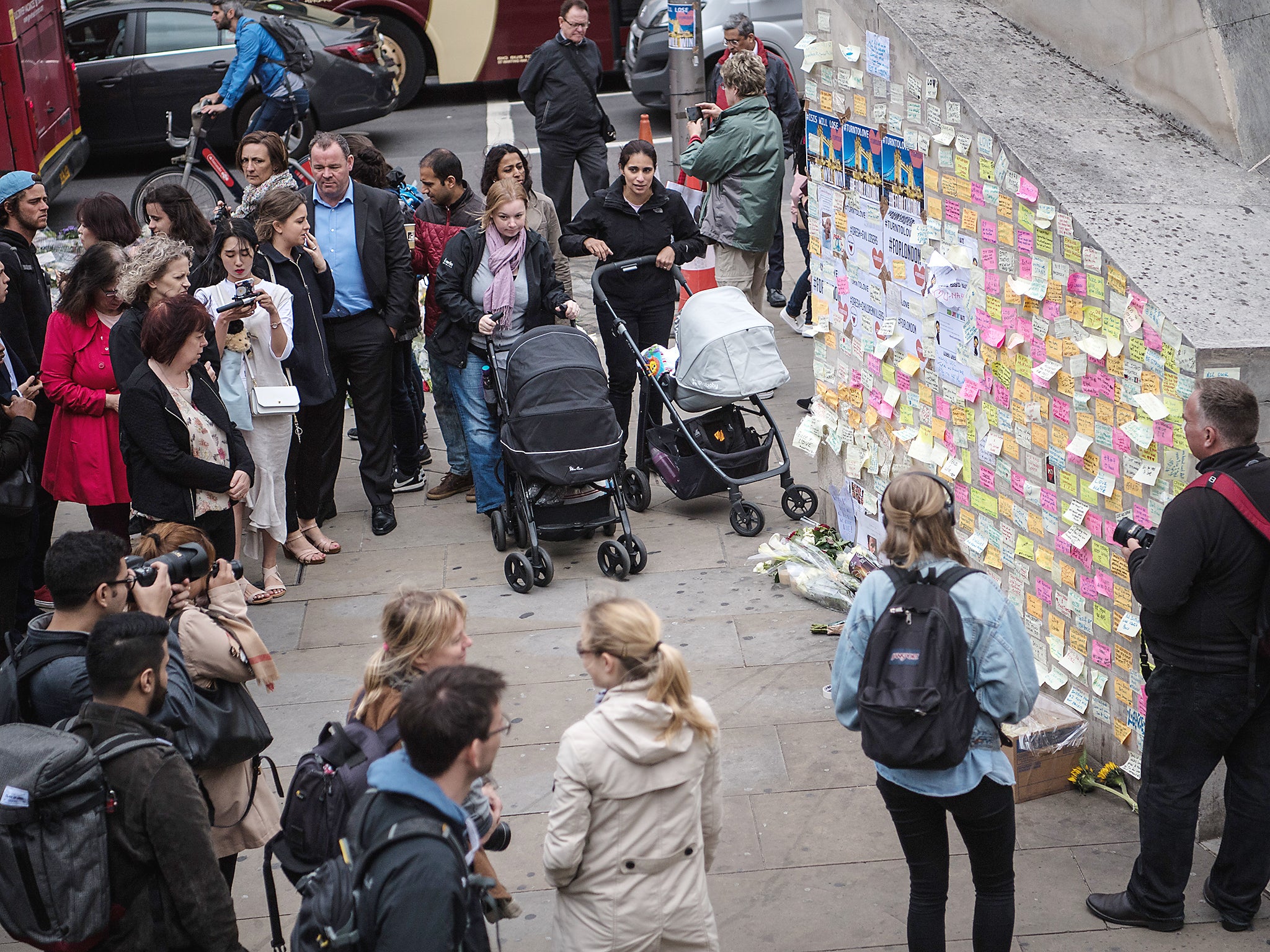 People of all faiths also took part in a ‘sunset walk’ in a tribute to the victims