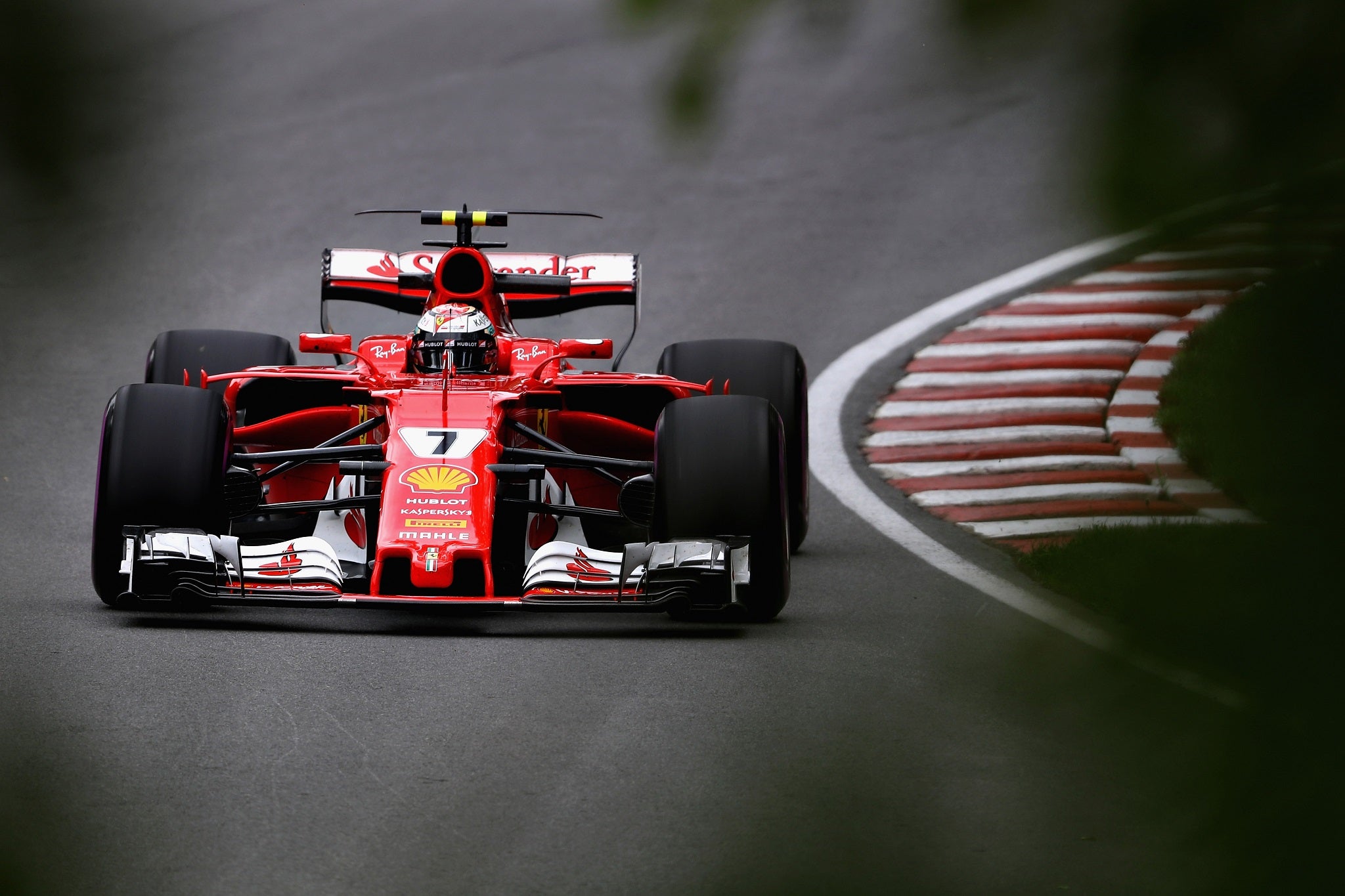 Kimi Raikkonen topped practice on Friday and was the only man to dip under the 1m 13s barrier