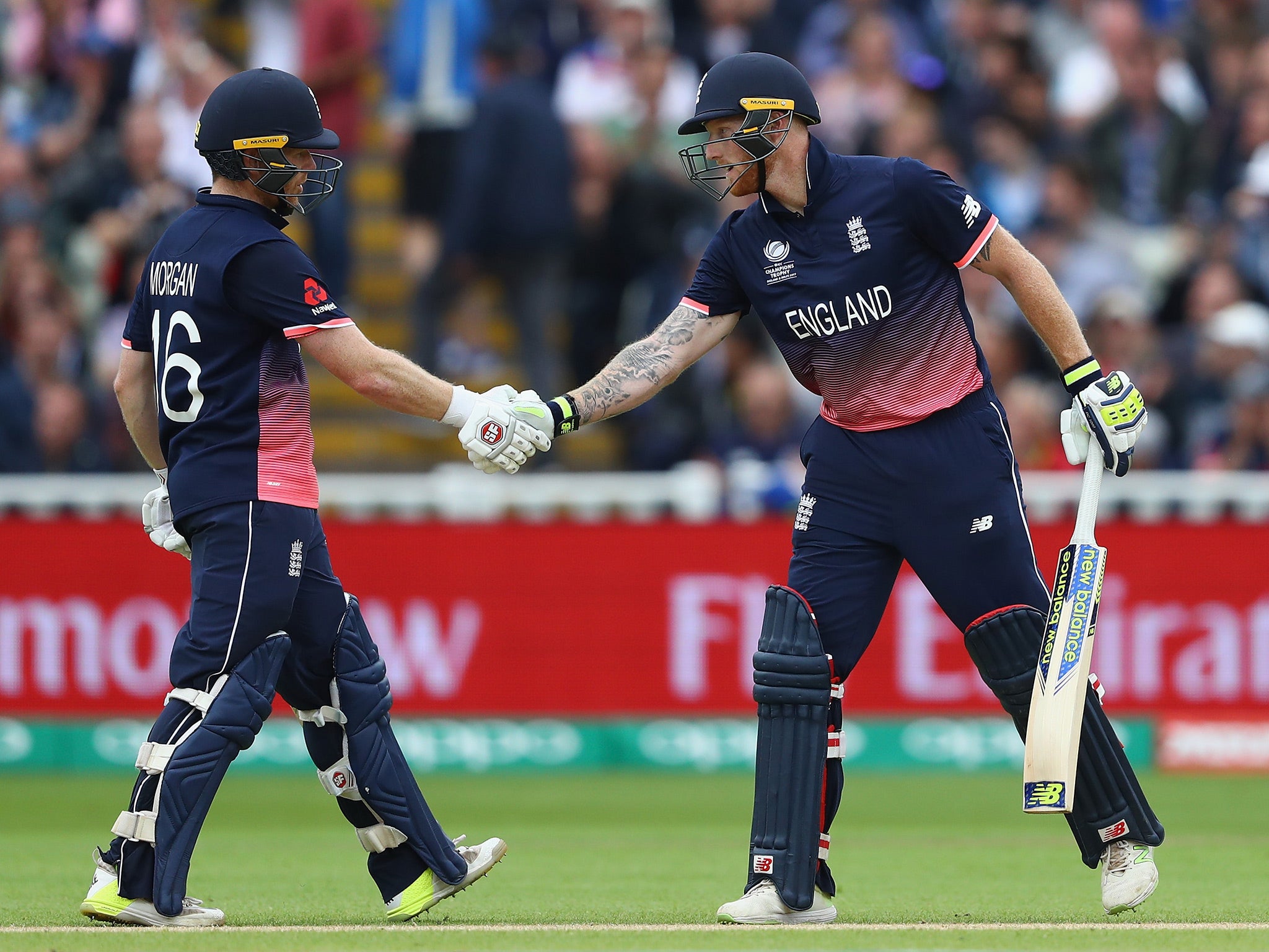 Eoin Morgan acknowledged Ben Stokes' match-winning contribution after England's victory