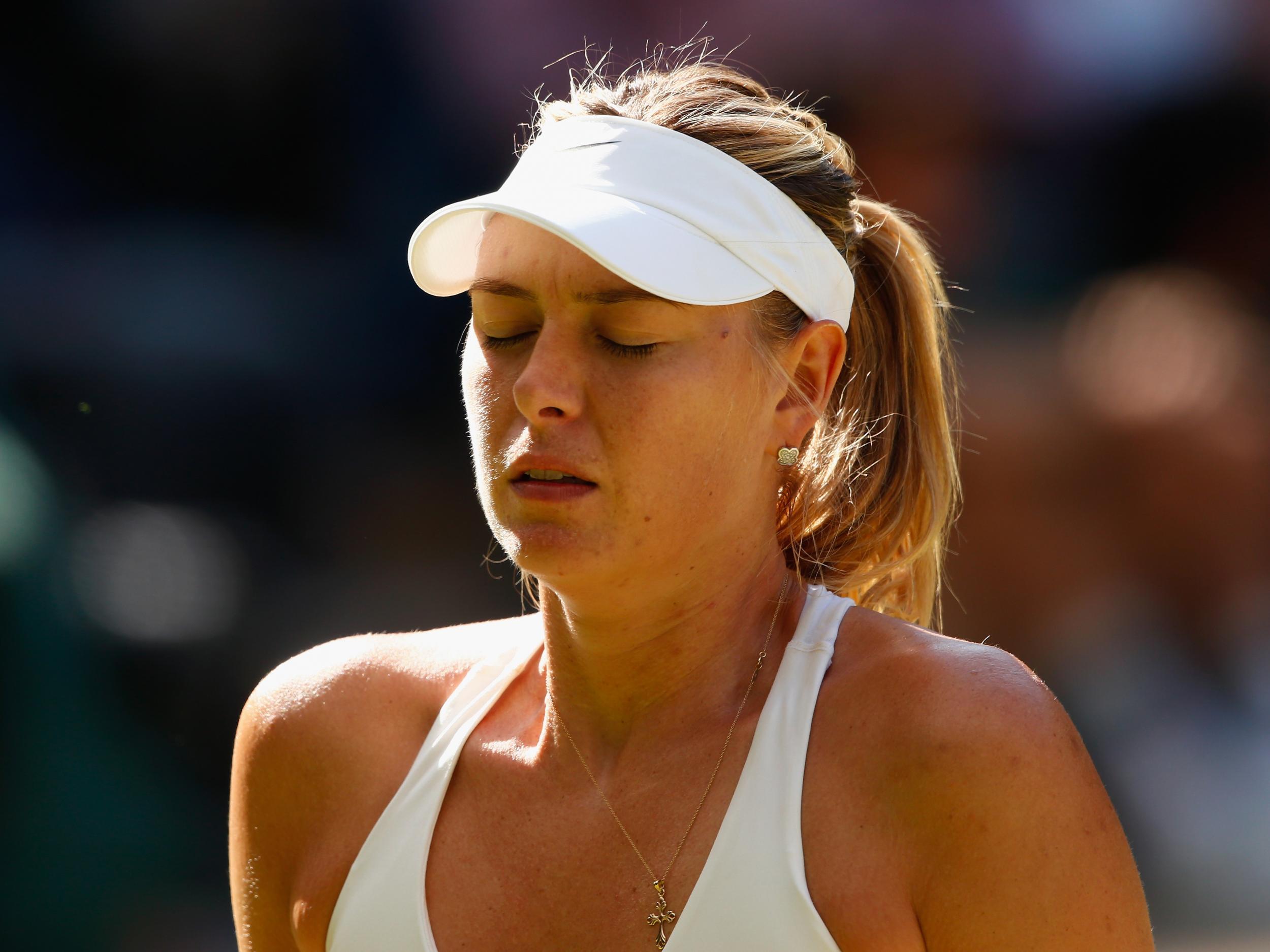 Sharapova has failed to recover from a left-thigh injury