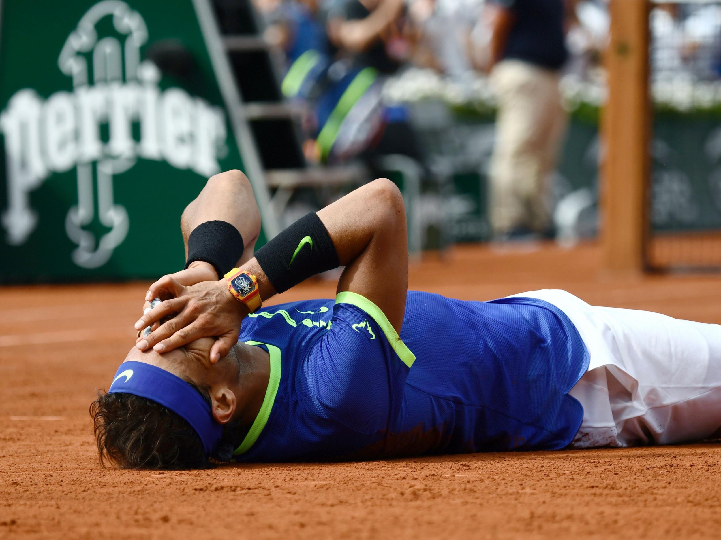 Nadal is the first man in the Open era to win a Grand Slam title ten times