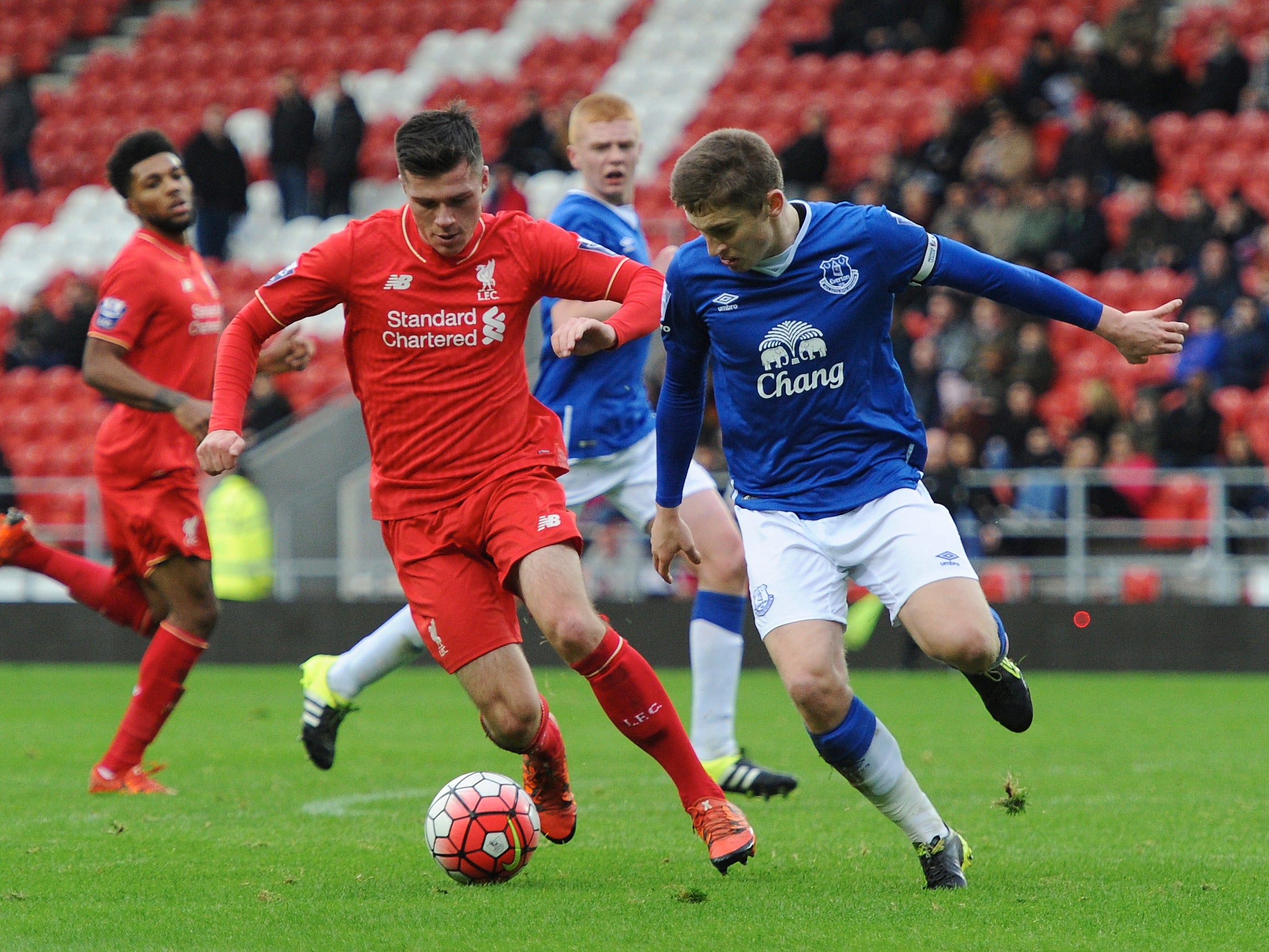 Kenny has largely been restricted to appearances for Everton's U21 team