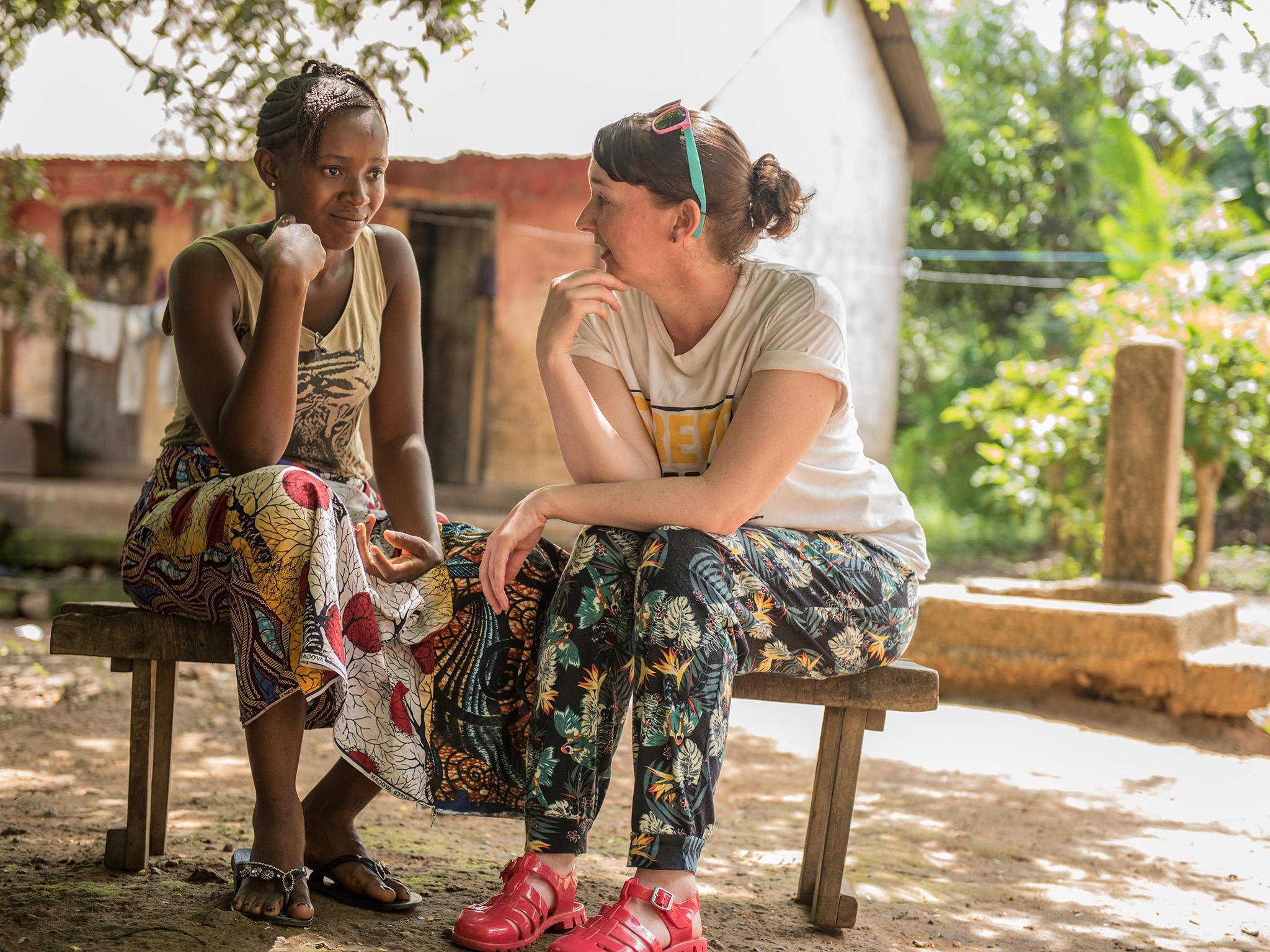 Mabinty says of Pauline: ‘She’s a good woman for coming back. Others would be afraid to return. She came back because she knew that she’d left vulnerable people behind’