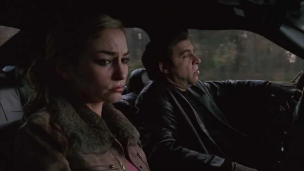 Drea de Matteo as Adriana and Steven Van Zandt as Silvio