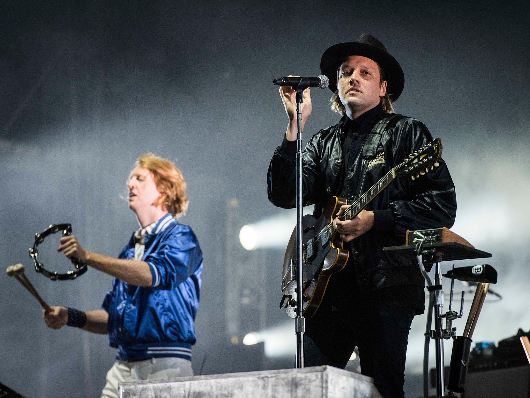 Arcade Fire frontman Win Butler told fans ‘don’t let the people make you f***ing scared’