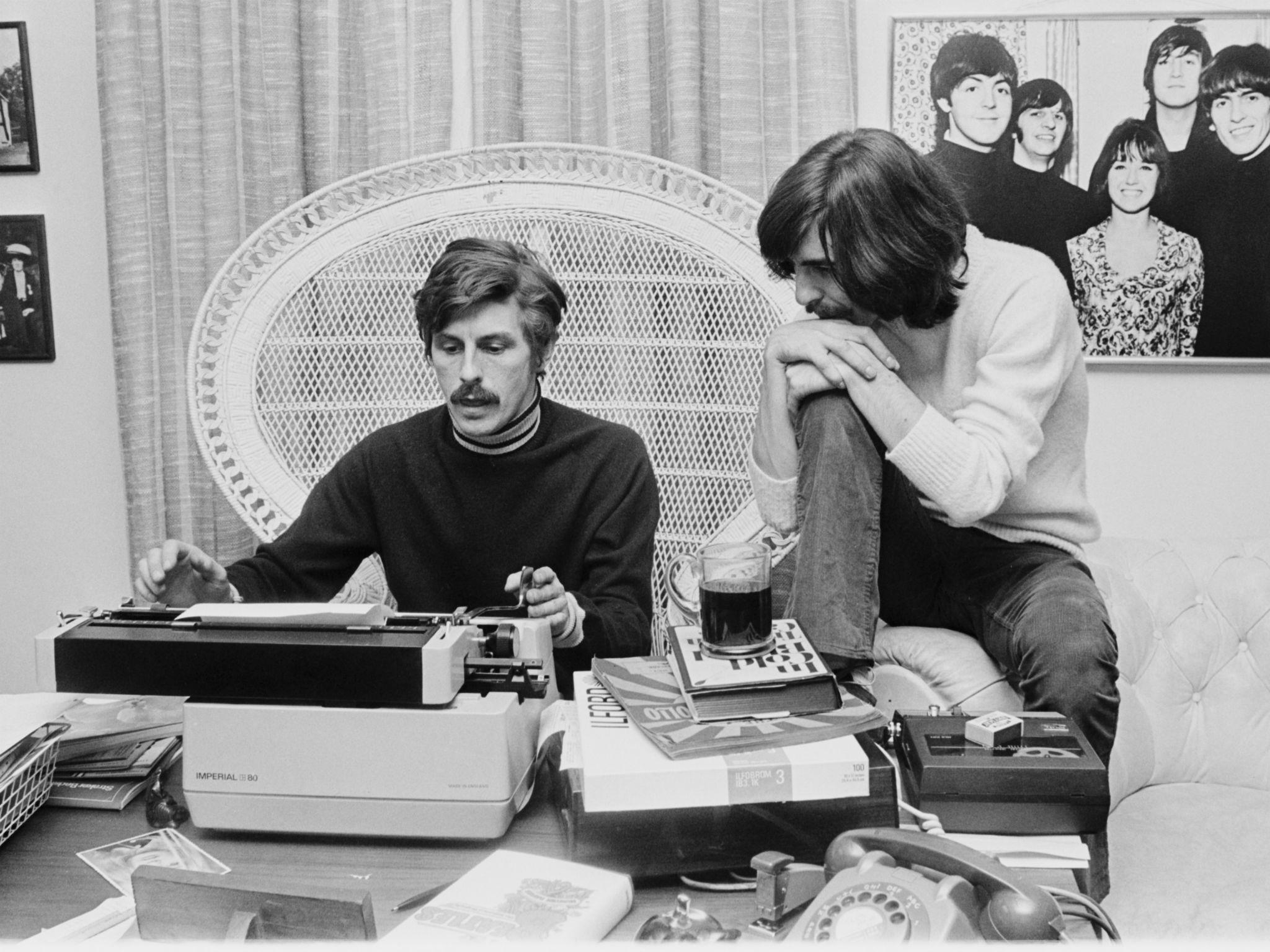 Derek Taylor with Ringo Starr at Apple Corps