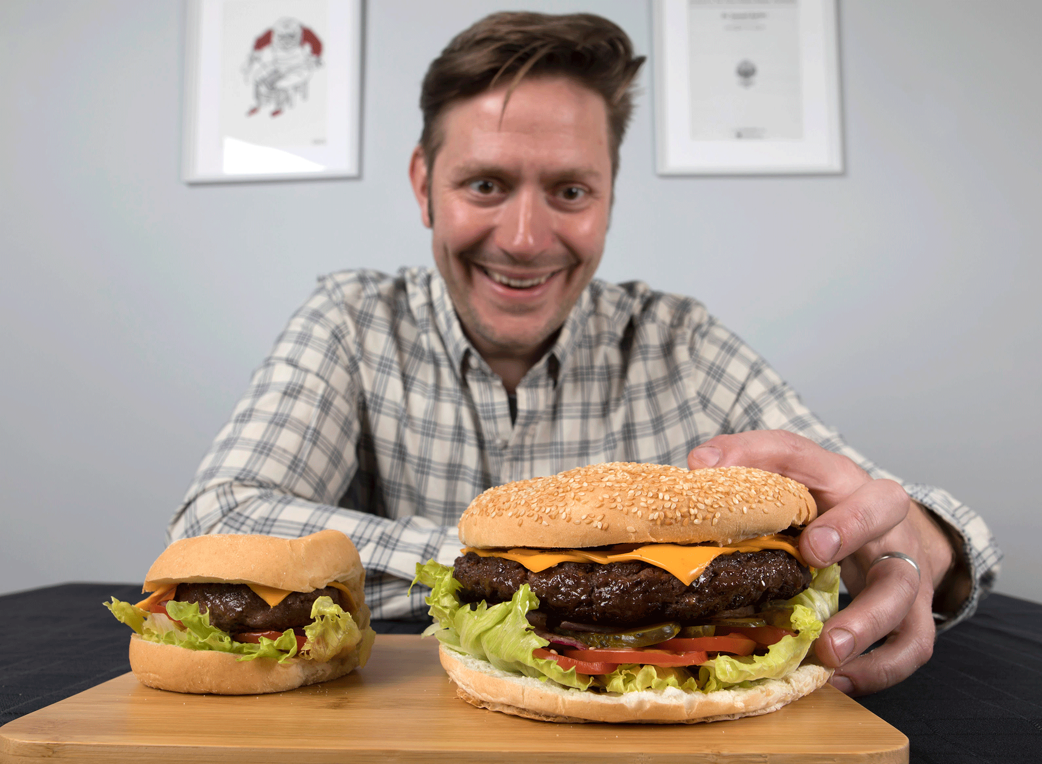 Each one is made by butchers in-store using 100 per cent British beef seasoned with paprika, sage and parsley