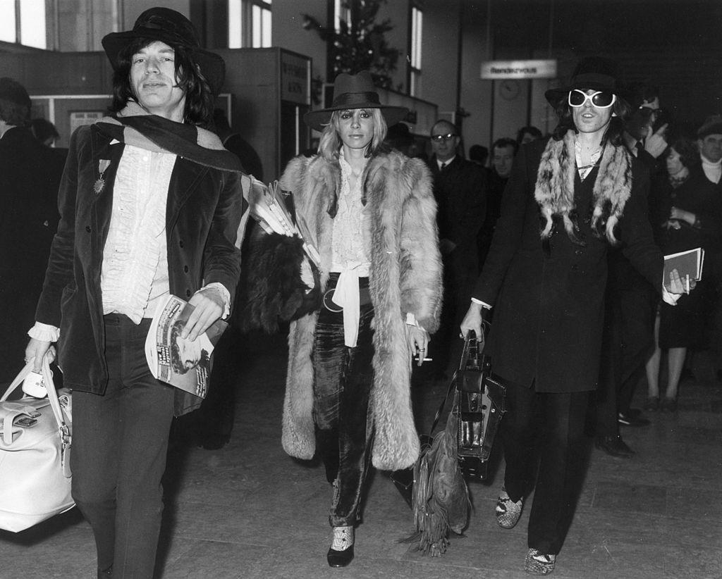 Pallenberg was rumoured to have had an affiar with Jagger (left) after separating from longterm partner Richards (right)