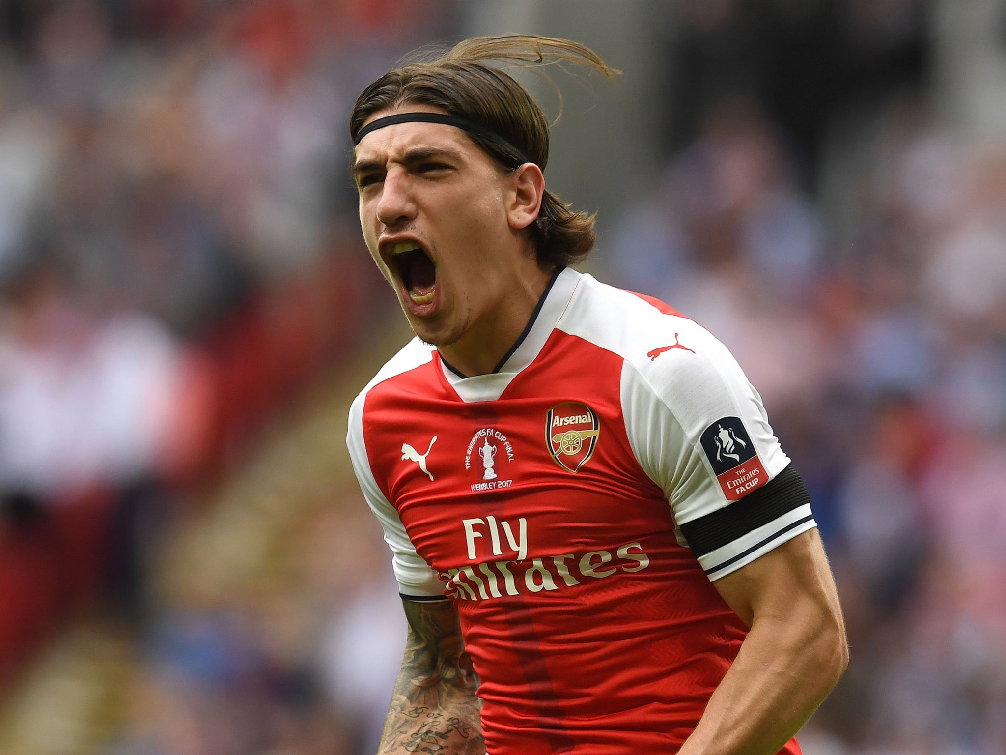 Hector Bellerin has blossomed into one of European football's most exciting young full-backs