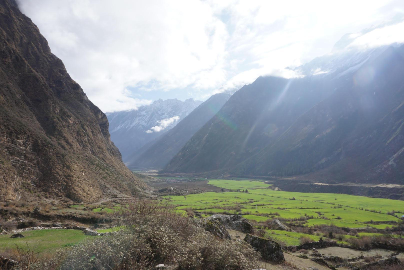 The Tsum Valley looks like the Promised Land (Andy Iseman)