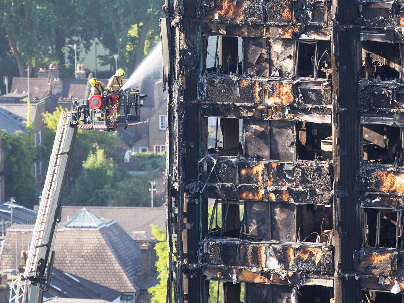 The rescue efforts at Grenfell Tower