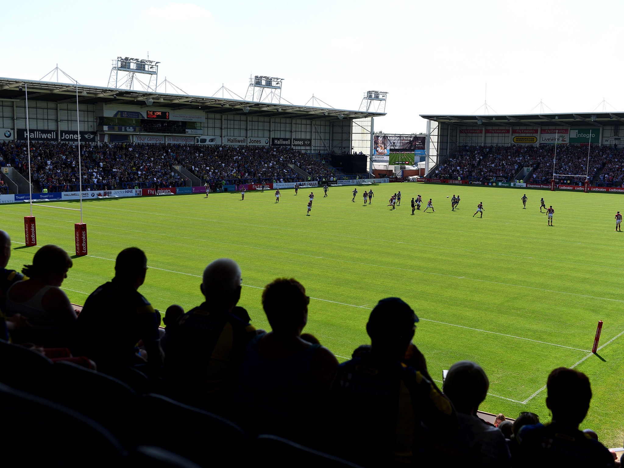 A general view of Halliwell Jones Stadium