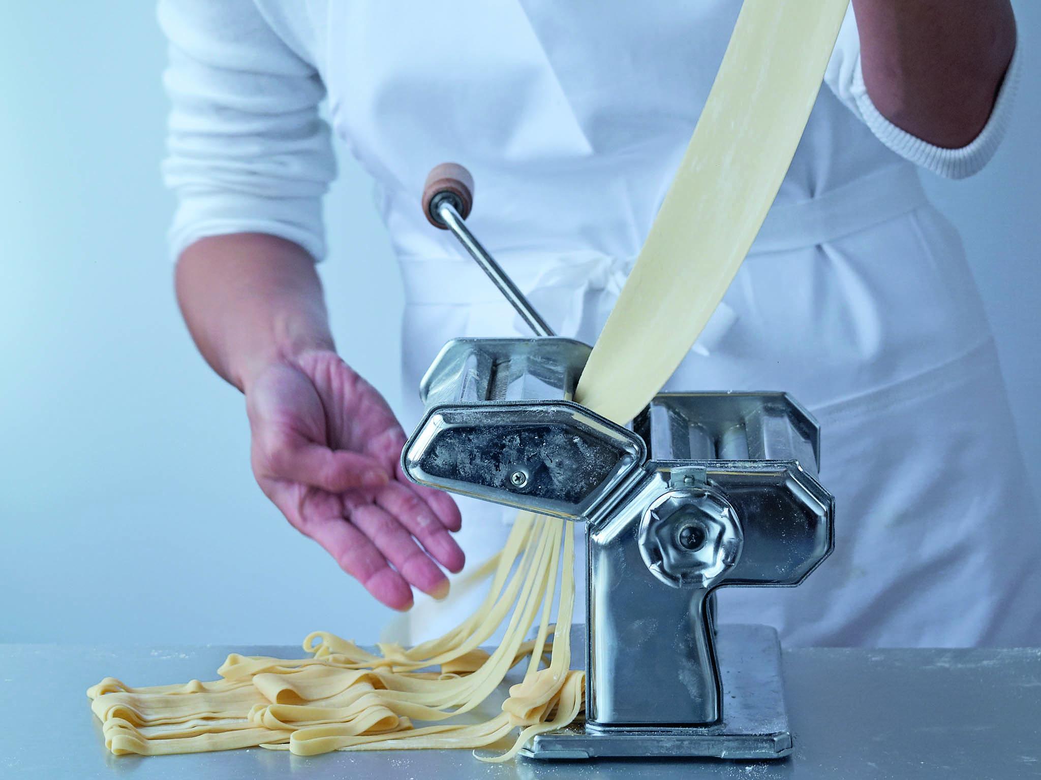 Perfect cut: pasta-cutters can deliver linguine or tagliatelle