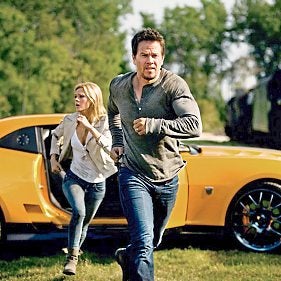 Transformers: Age of Extinction film with Mark Wahlberg and Nicola Peltz