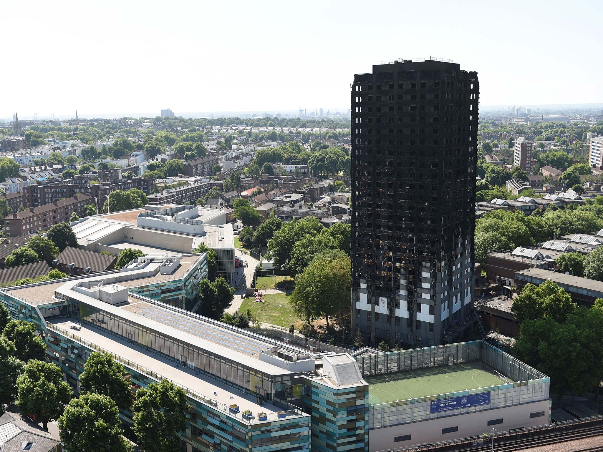 Grenfell Tower: Theresa May said sprinklers did not always 'make the difference'