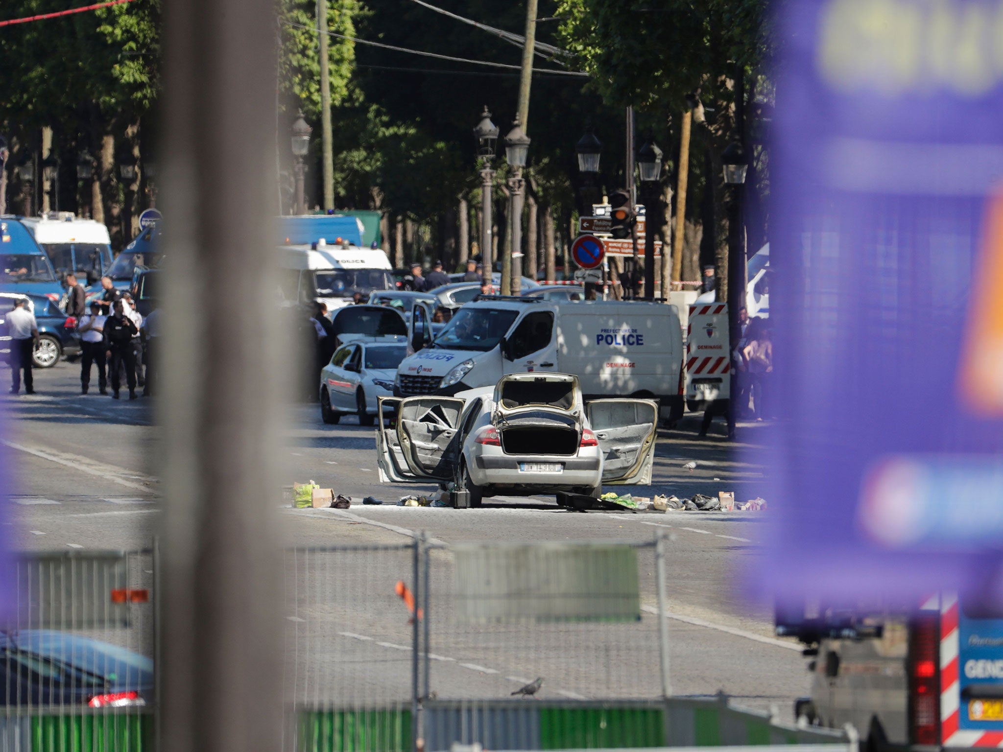 An implosion in the car may have been a botched attempt at a suicide bombing (AFP/Getty)