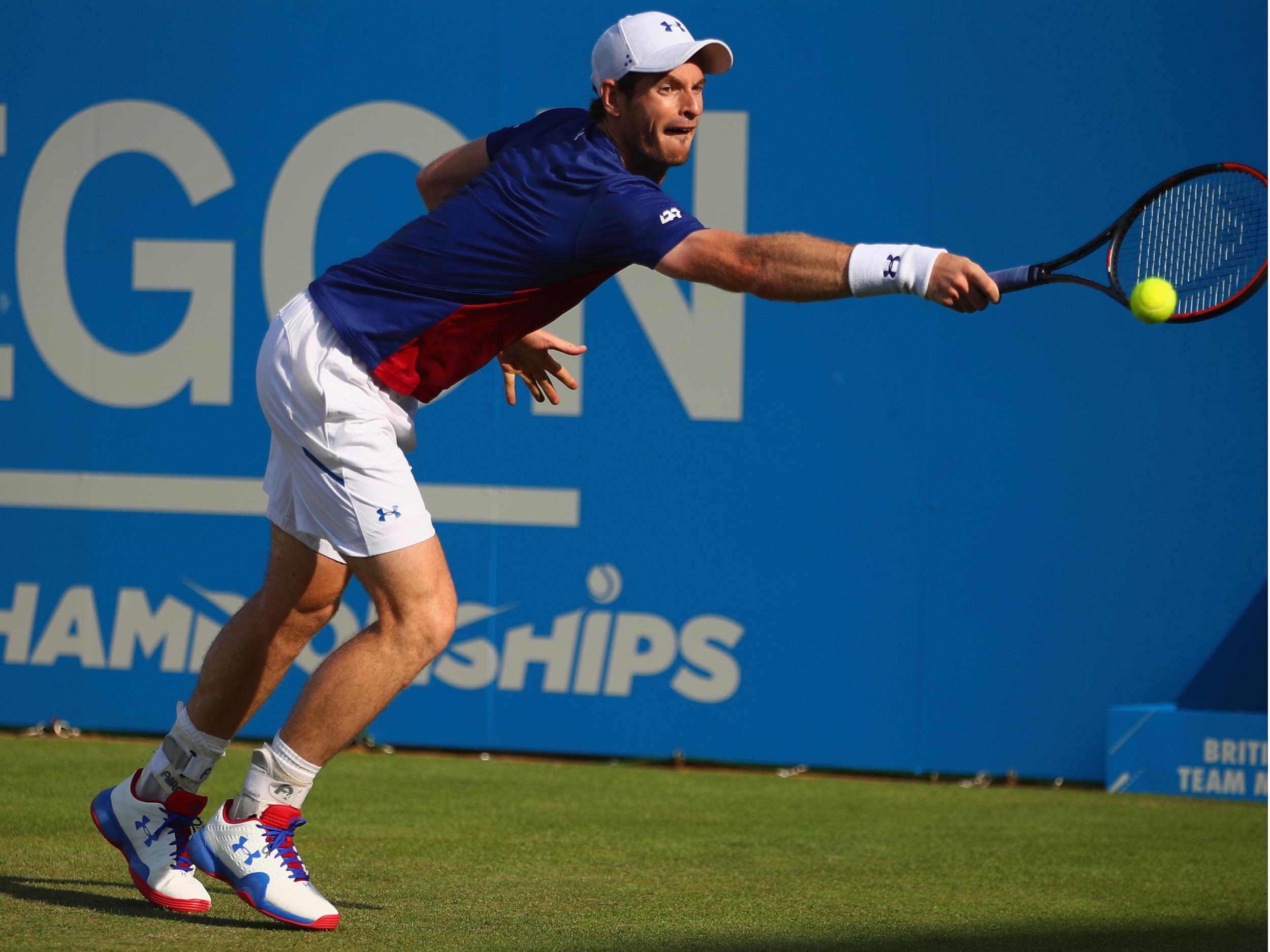 Andy Murray struggled for form his opening round defeat