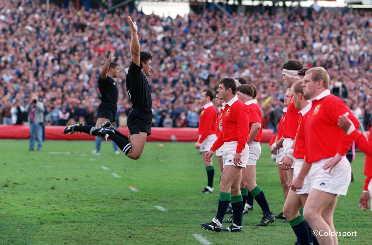 1993 | 1st Test: NZ 20 Lions 18 | Lions captain Gavin Hastings faces down the Haka in a manner that would be impossible today, before the opening test match at Christchurch