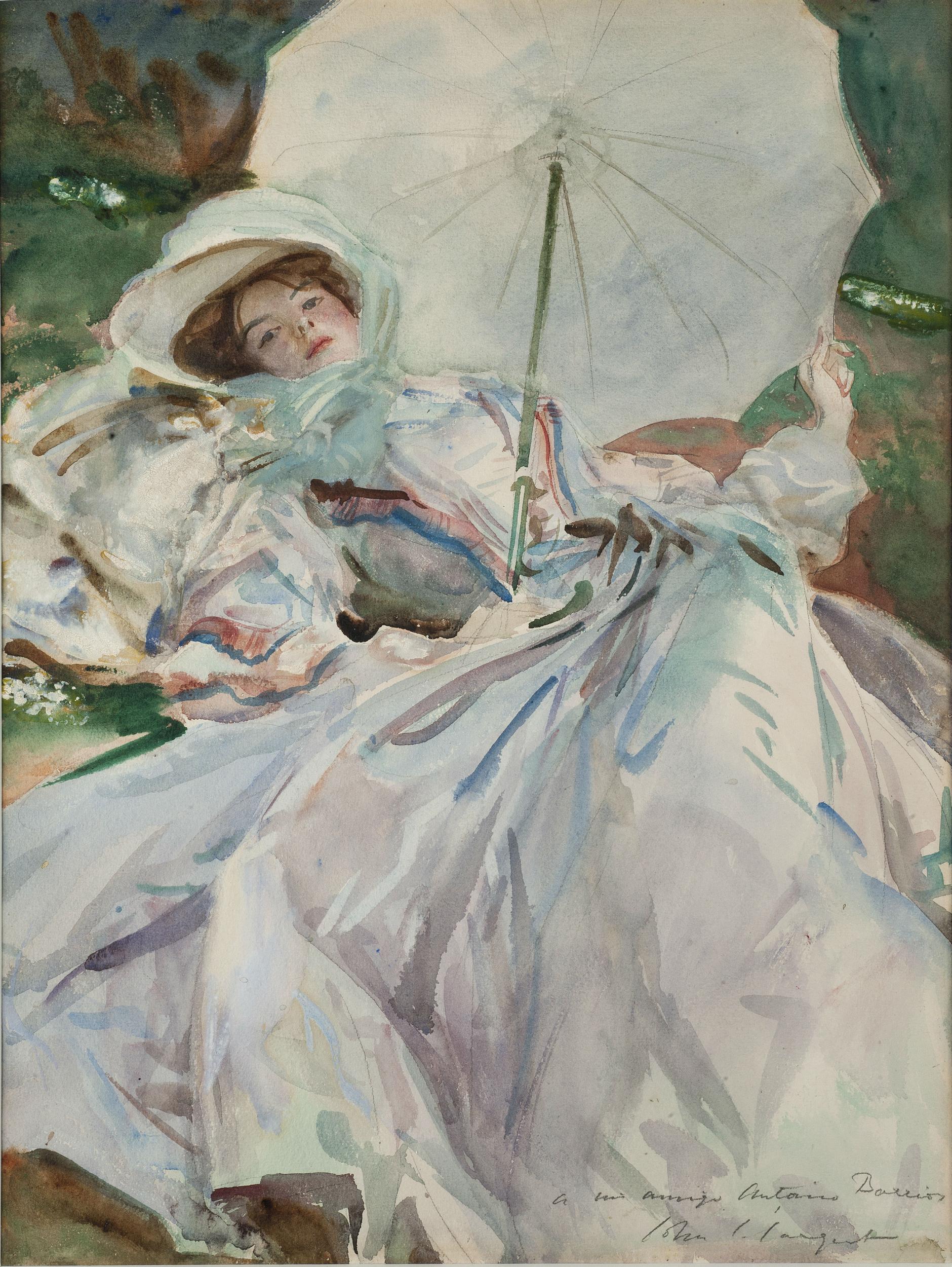 Pretty vacant: the 1911 painting 'The Lady with the Umbrella'