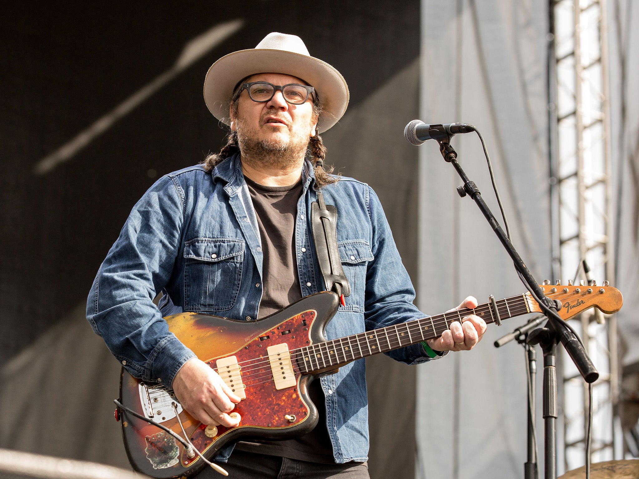 Wilco's Jeff Tweedy performs at the Eaux Claires Music Festival in 2017