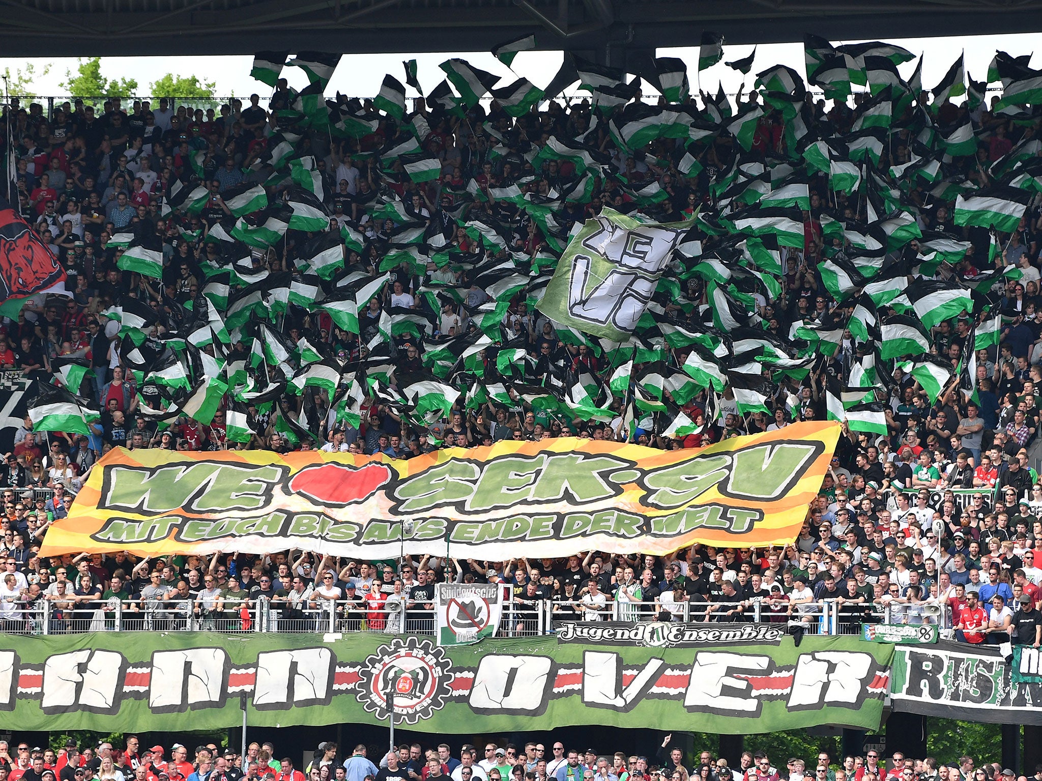 Hannover 96's HDI Arena also offers safe standing