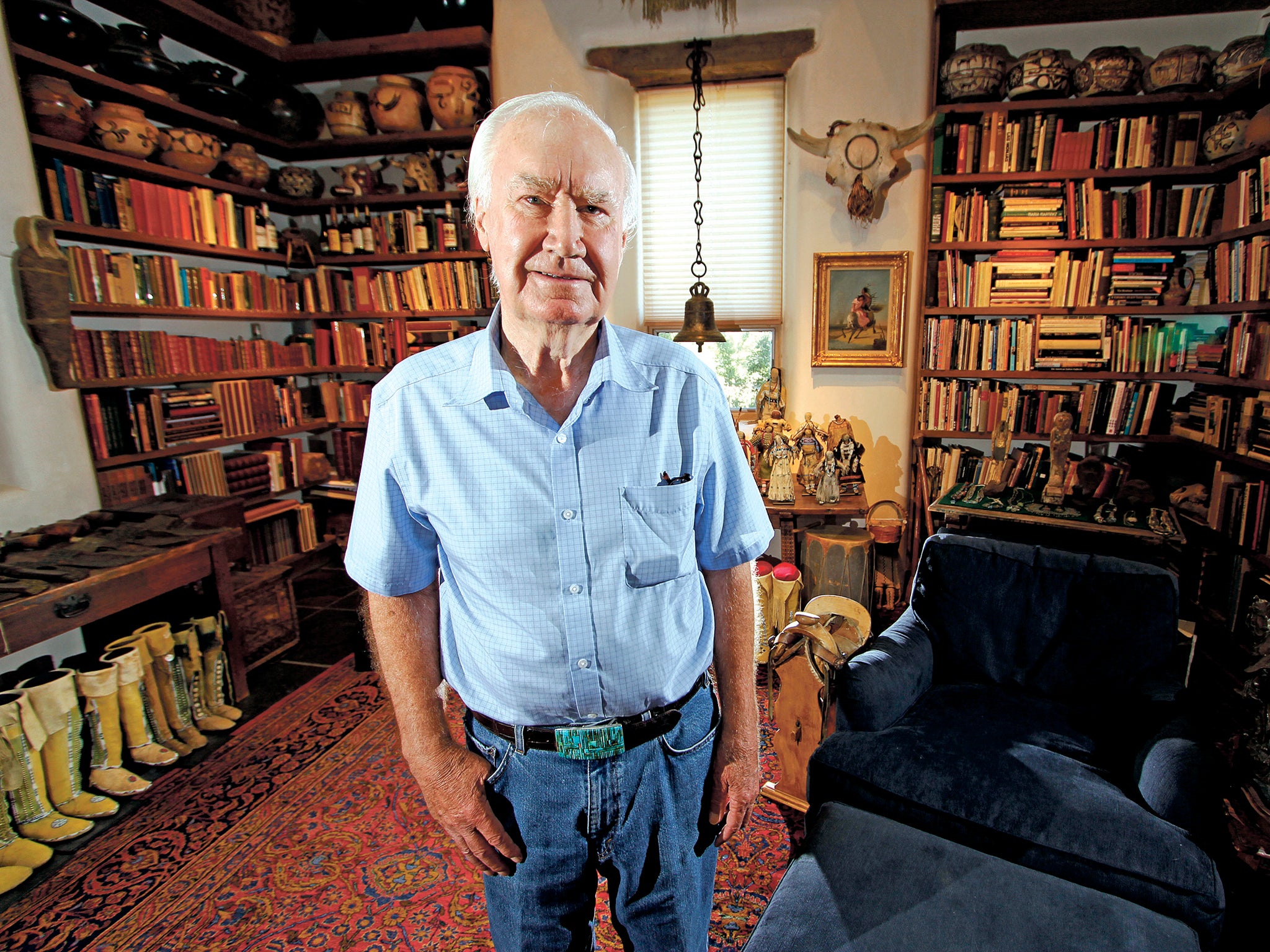 Forrest Fenn in his Santa Fe, New Mexico, pictured in July 2014