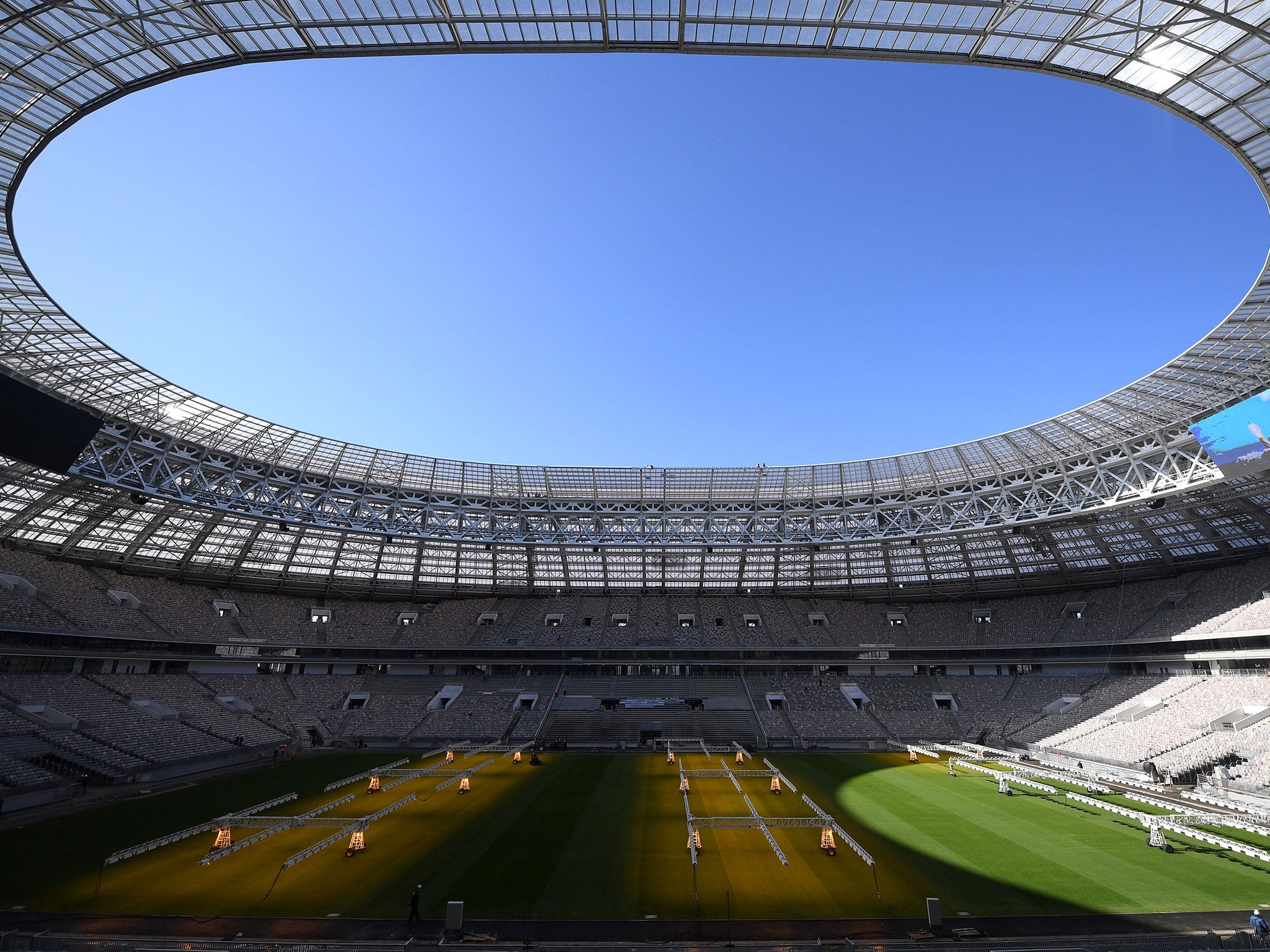 The technology is being used at Russia's Luzhniki Stadium