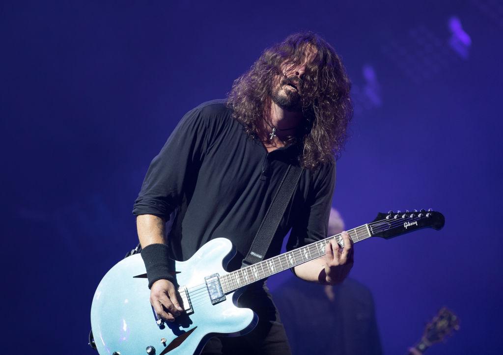 &#13;
Foo Fighters’ Dave Grohl at Glastonbury 2017 (Getty)&#13;