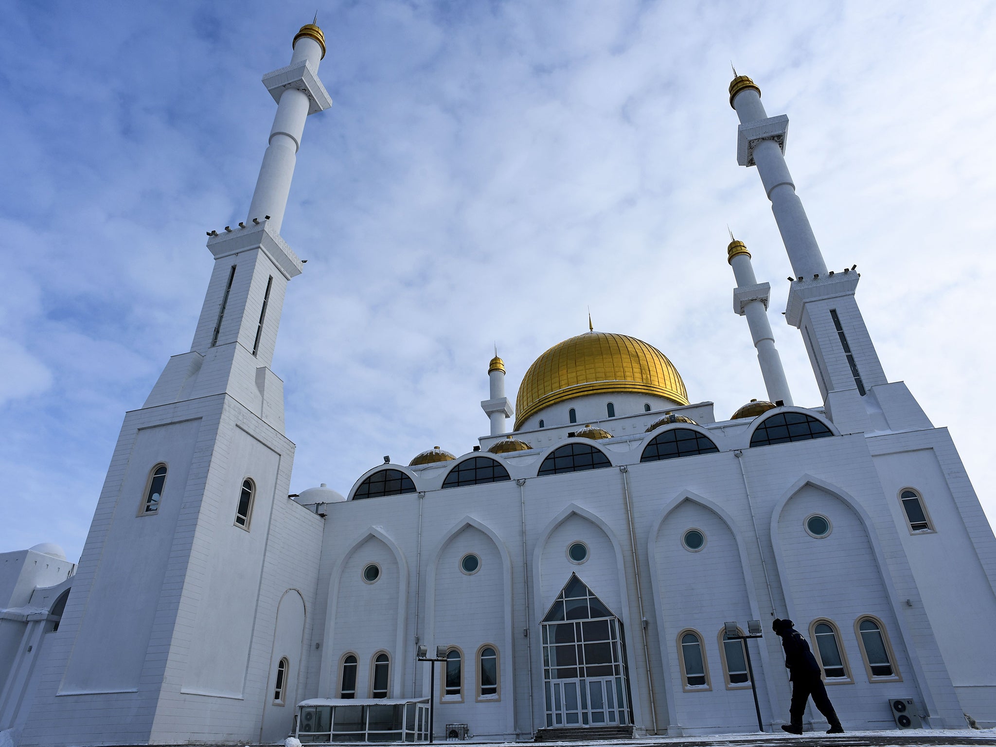 A general view shows Nur-Astana mosque in Astana