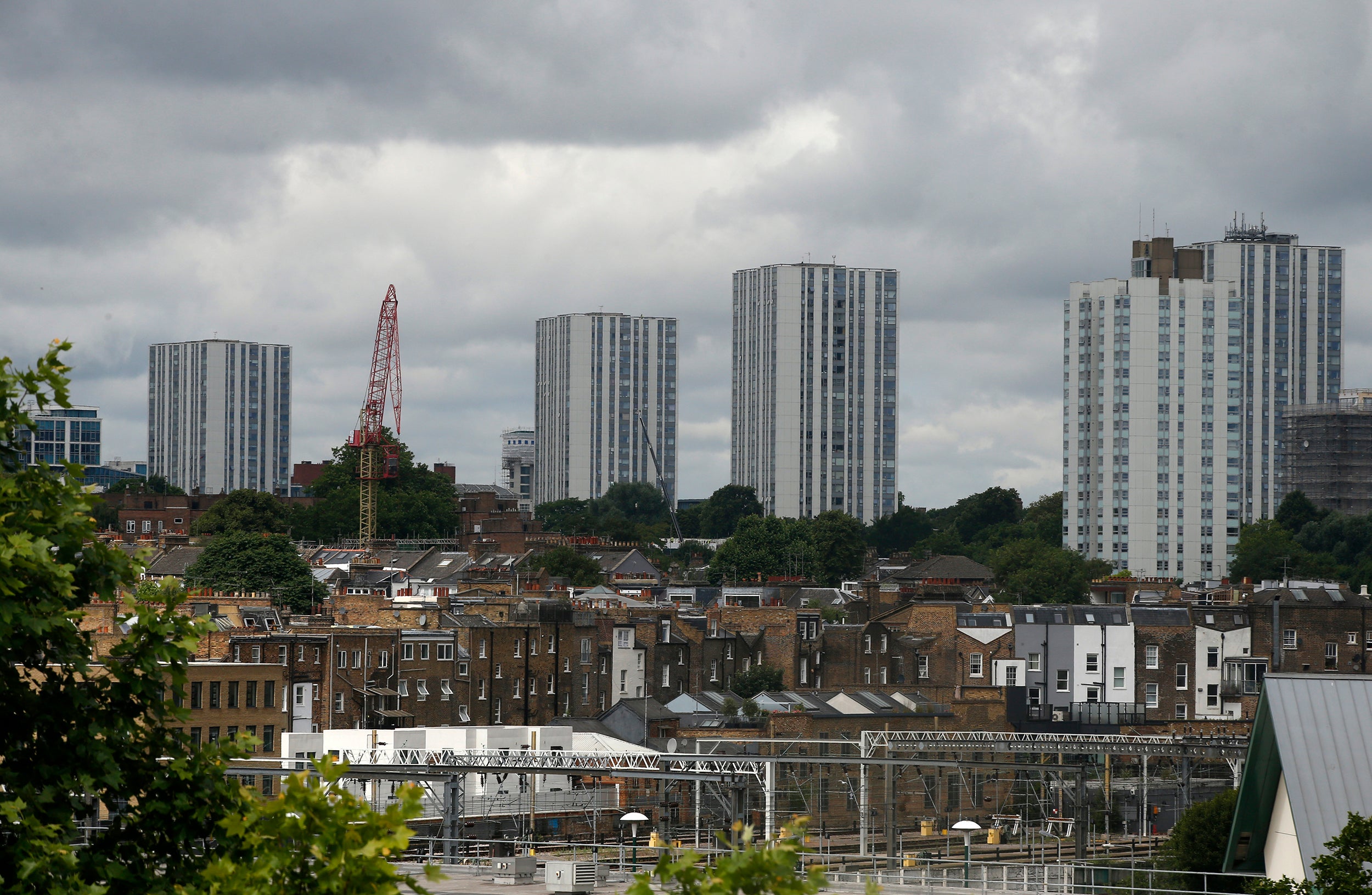 The four of the towers on the estate have been evacuated